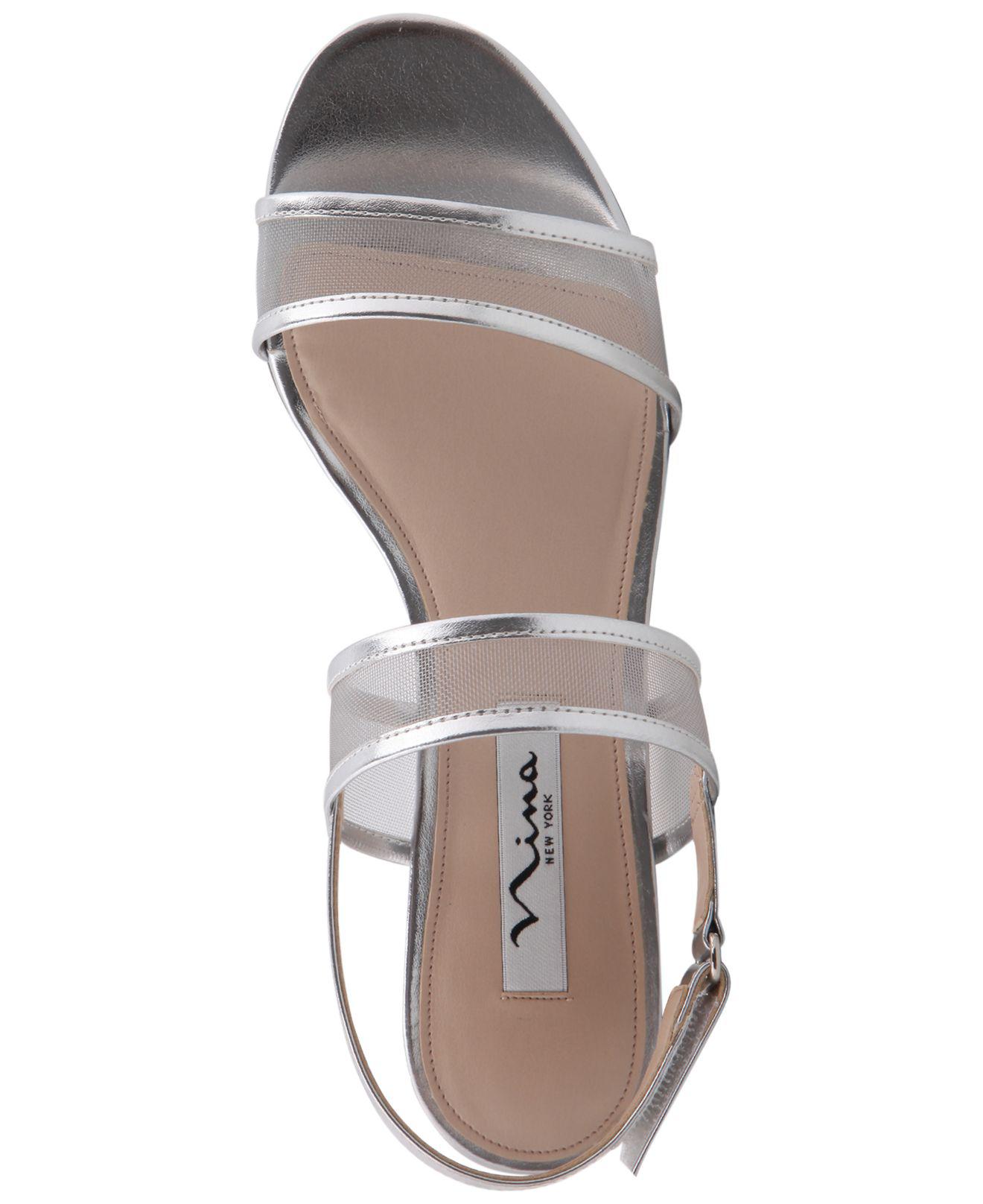 nina silver sandals