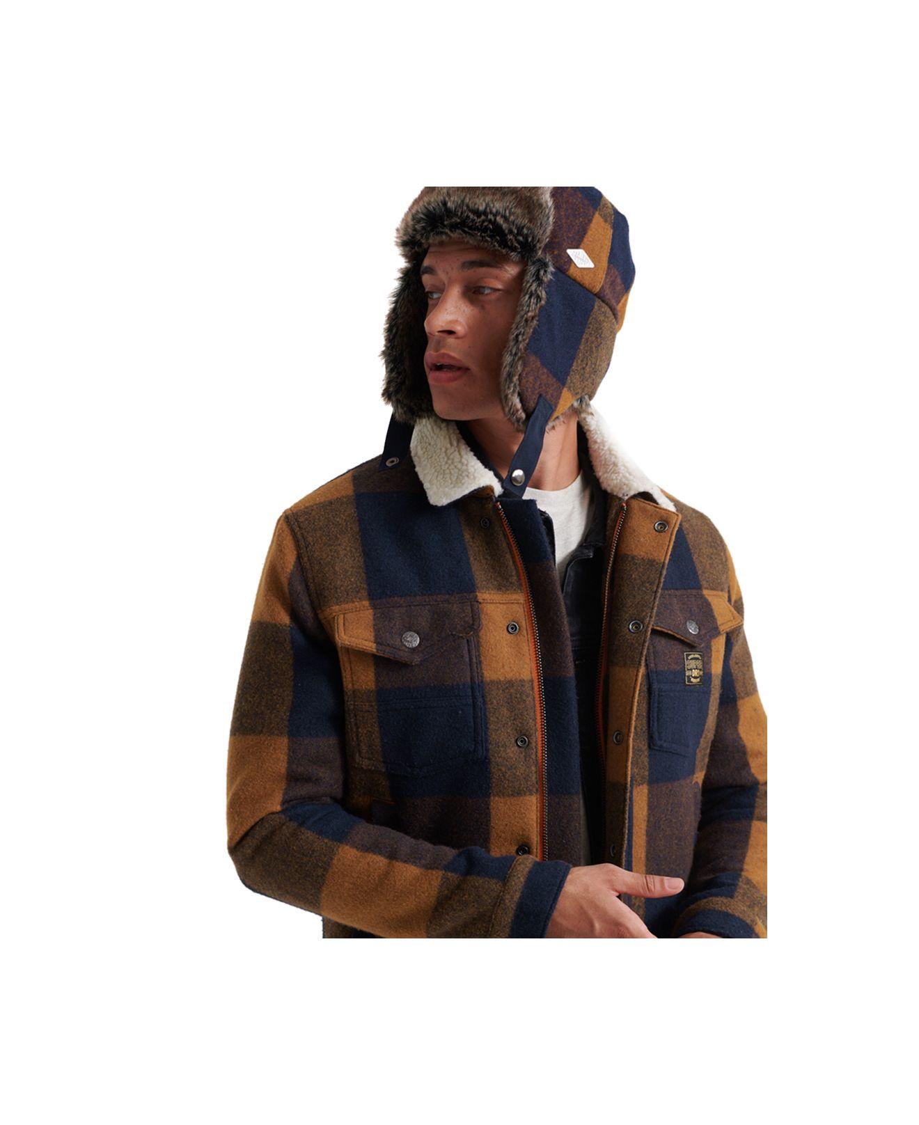 superdry check jacket