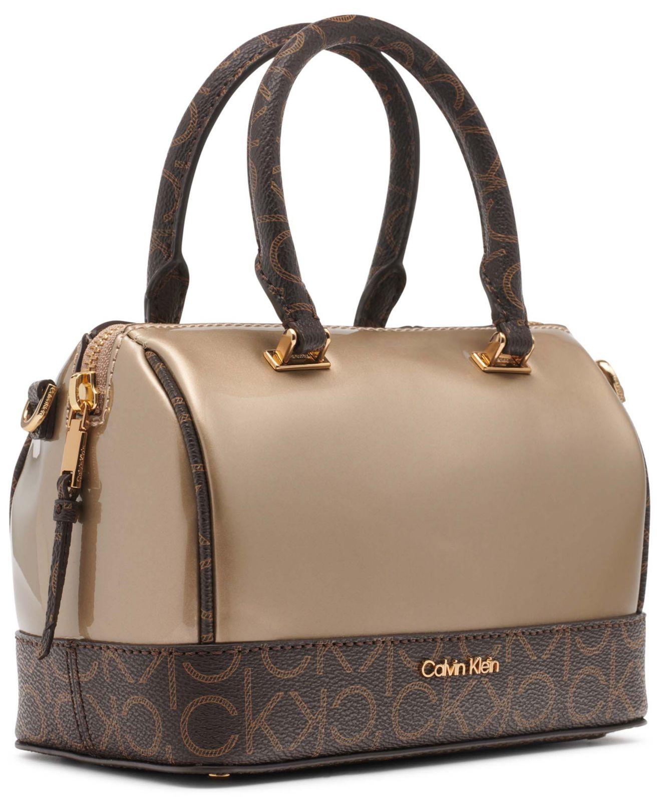 Calvin Klein Dark Brown Ashley Small Crossbody Bag for Women