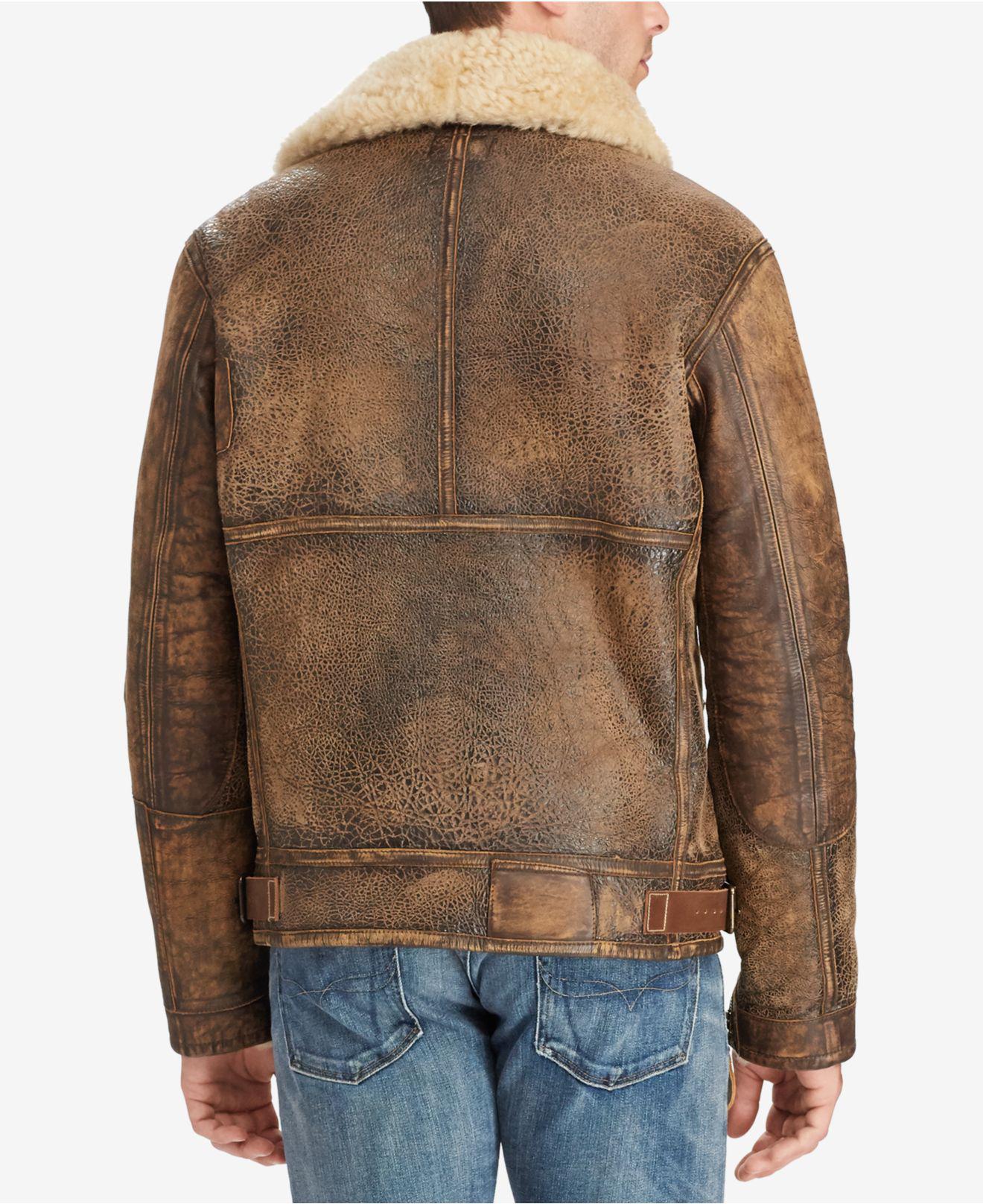 polo sheepskin jacket