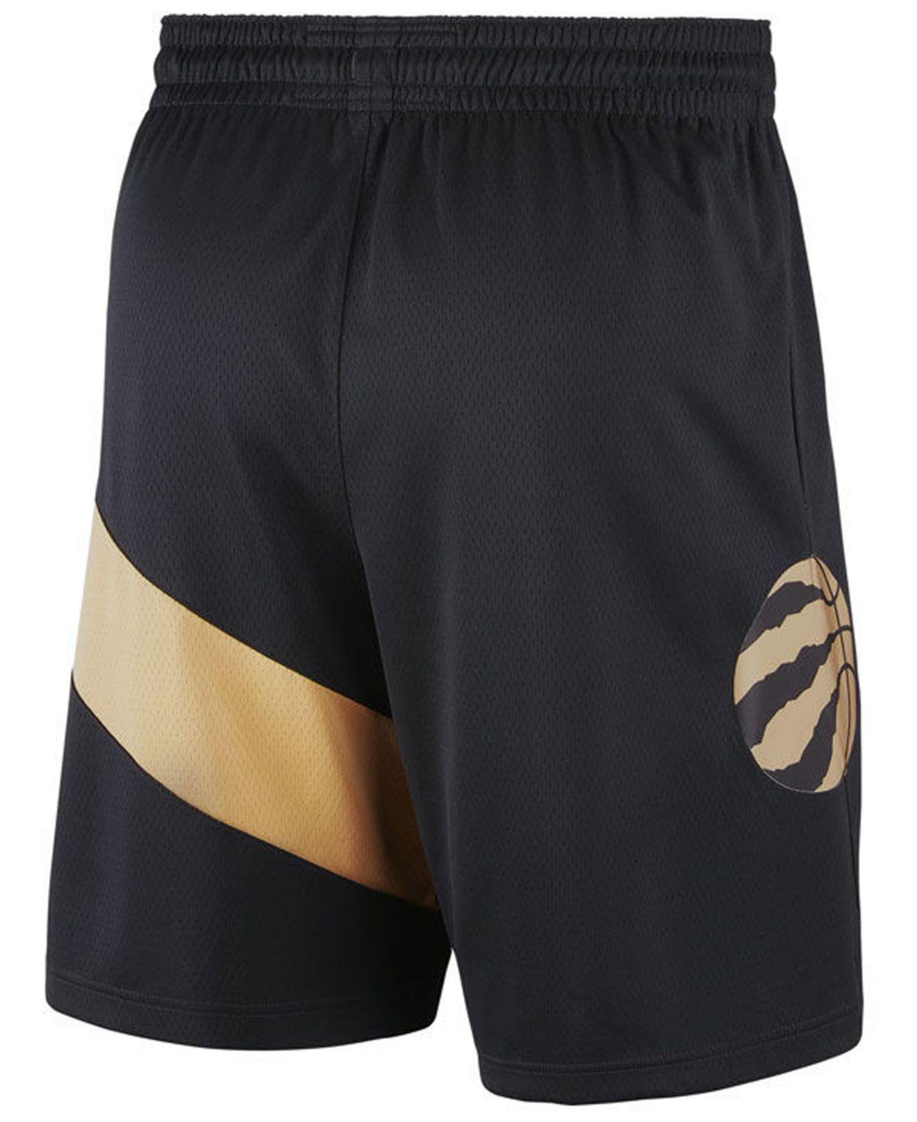 Nike Synthetic Toronto Raptors City Swingman Shorts in Black/Gold (Black)  for Men - Lyst