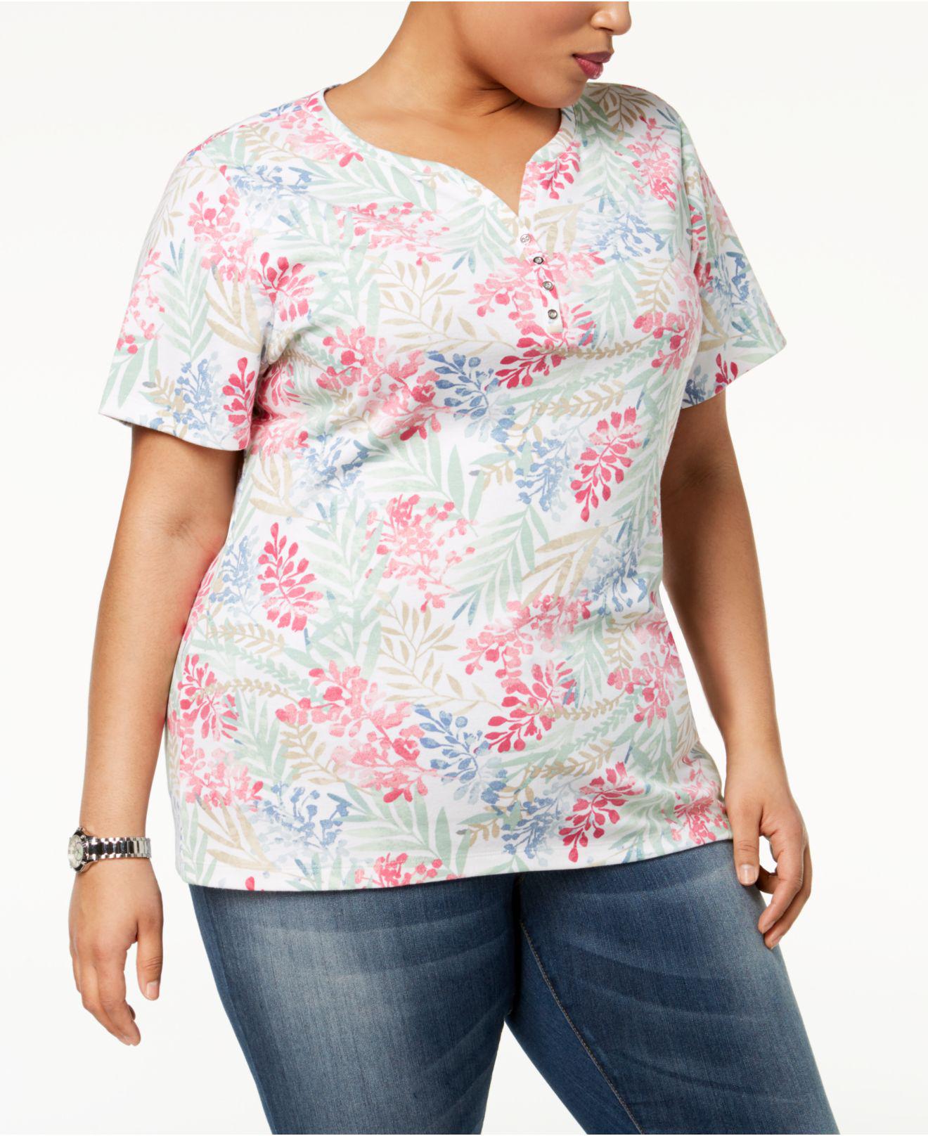 macy's womens plus size karen scott tops