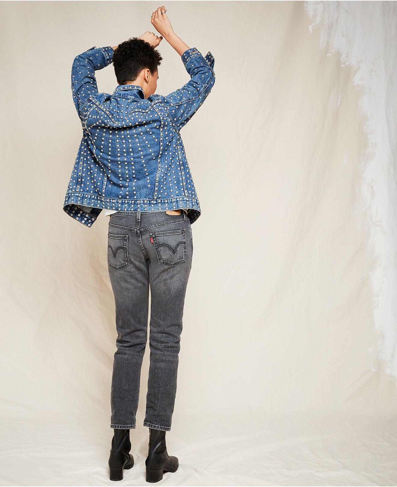 Levi's studded shop denim jacket
