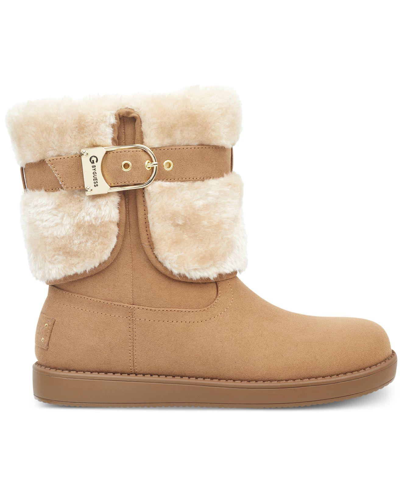 guess fur boots