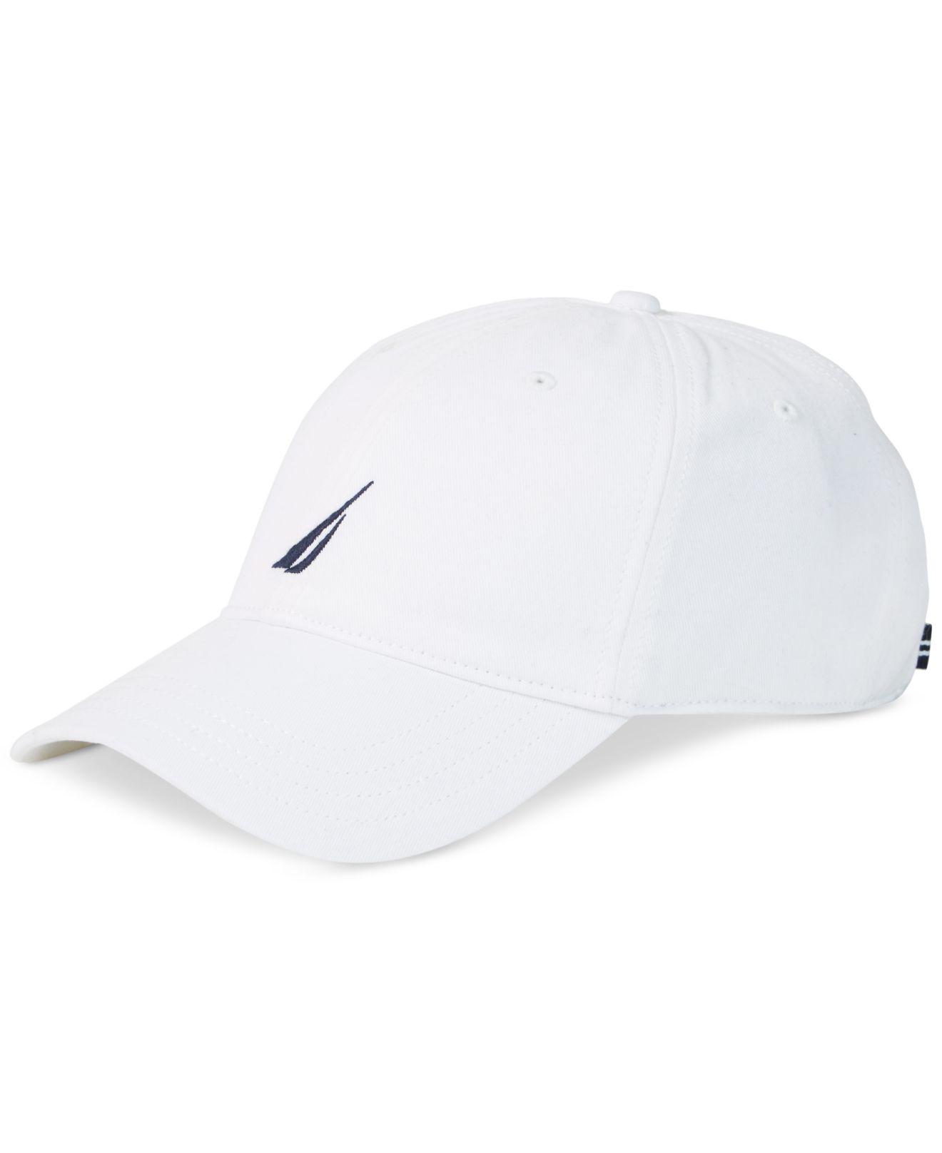 white nautica hat