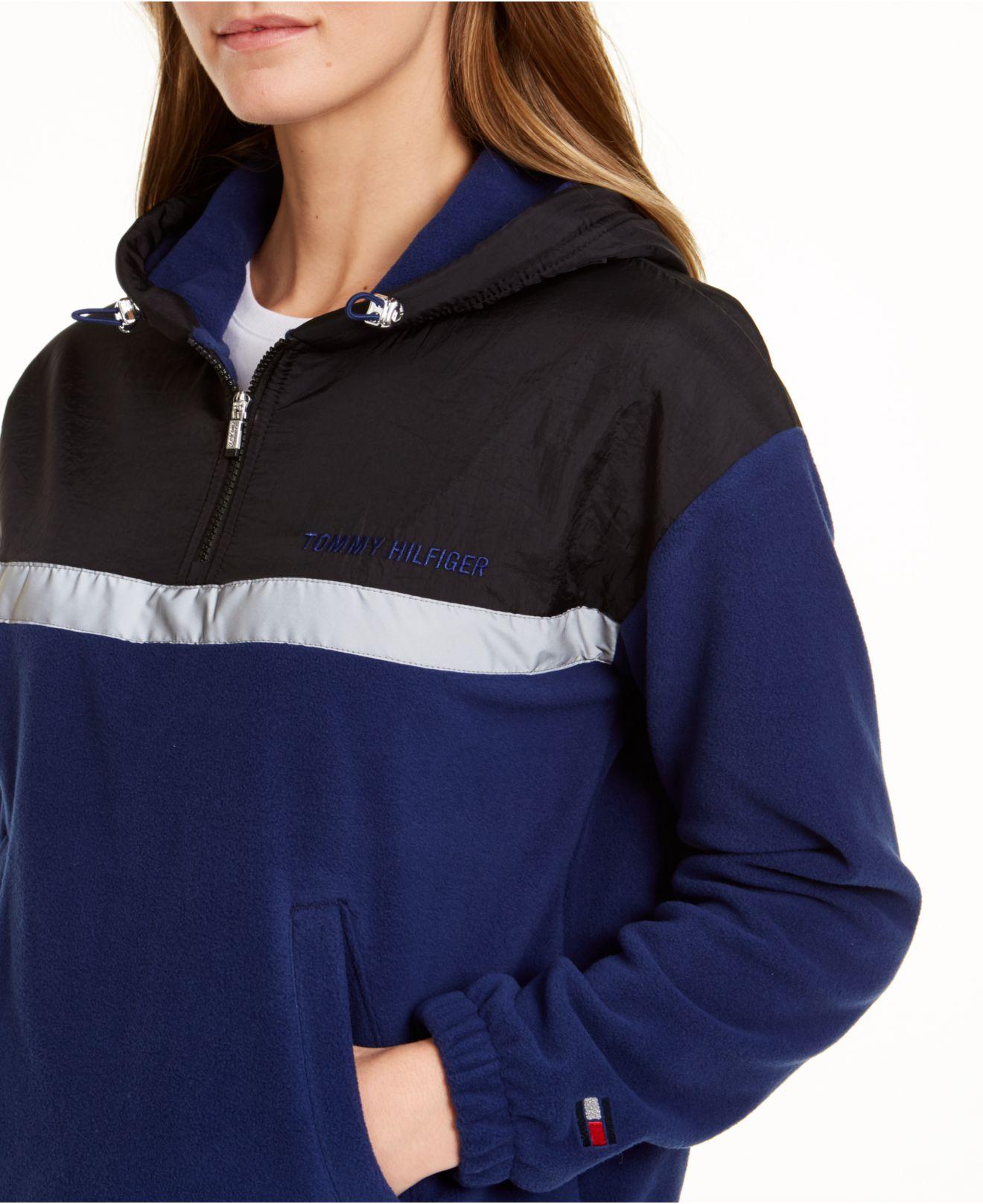 Tommy polar fleece hoodie sales