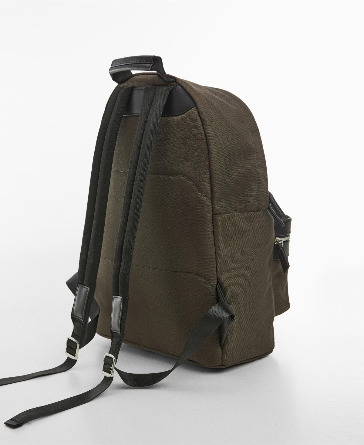 Mango Leathereffect Backpack in Green for Men Lyst