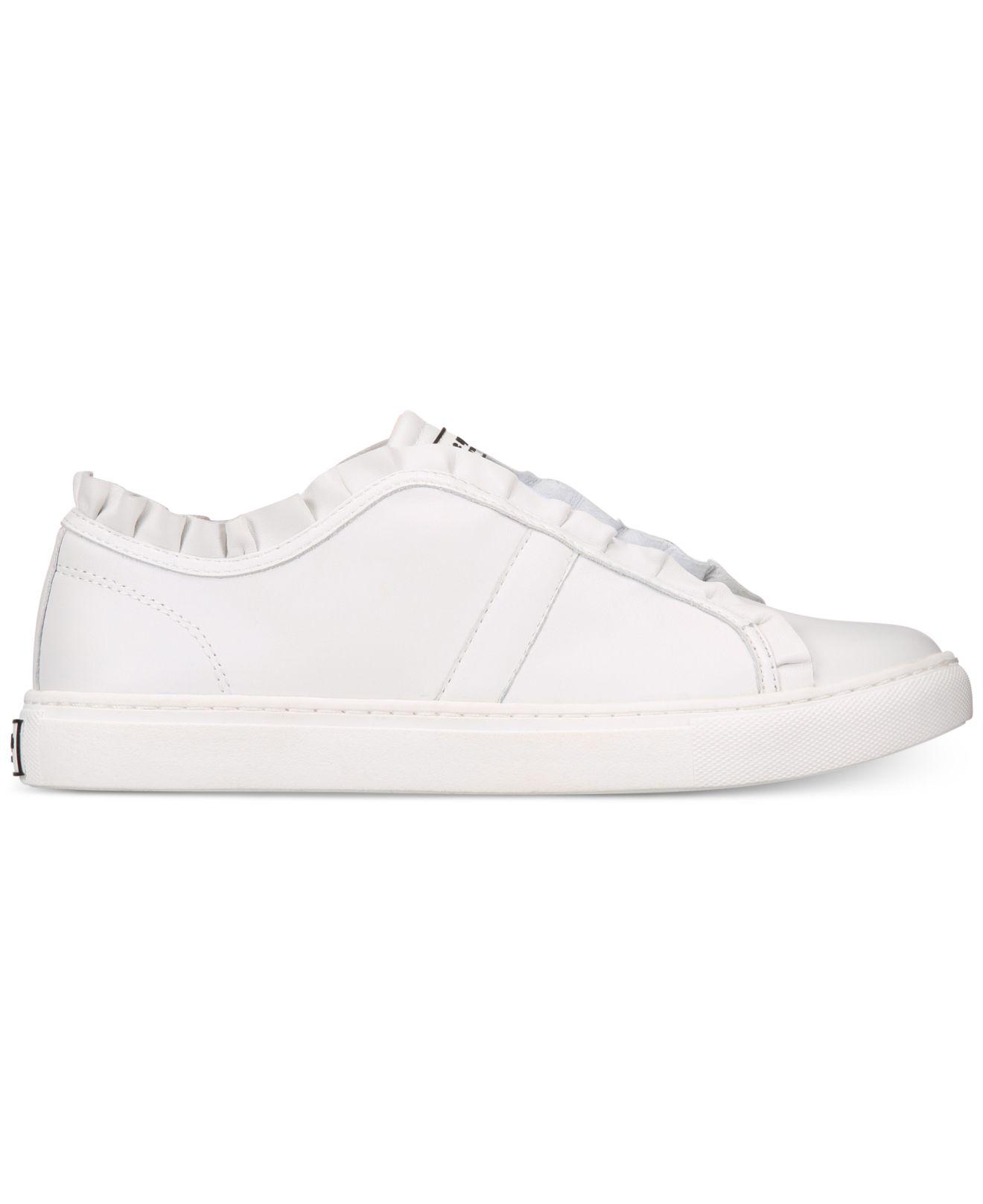 Kate Spade Leather Lance Sneakers in White - Lyst