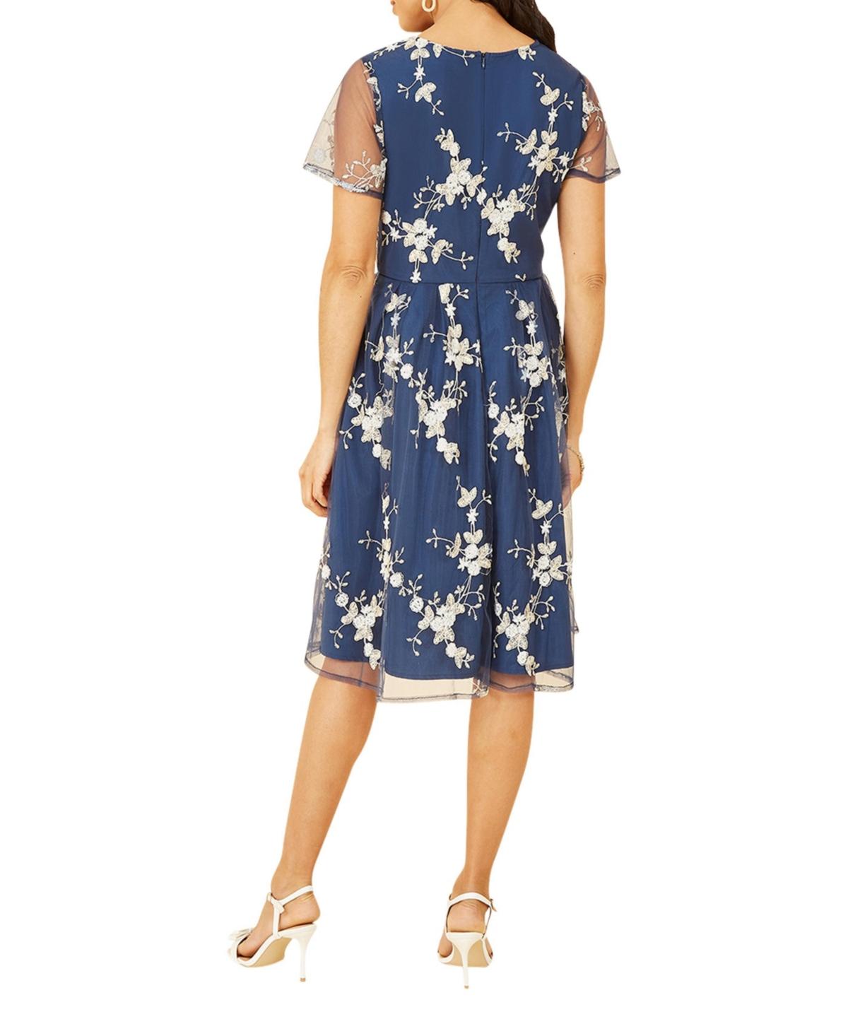 green emerald velvet dress Yumi Navy Mesh Embroidered Maxi Dress  The Oxygen Lifestyle