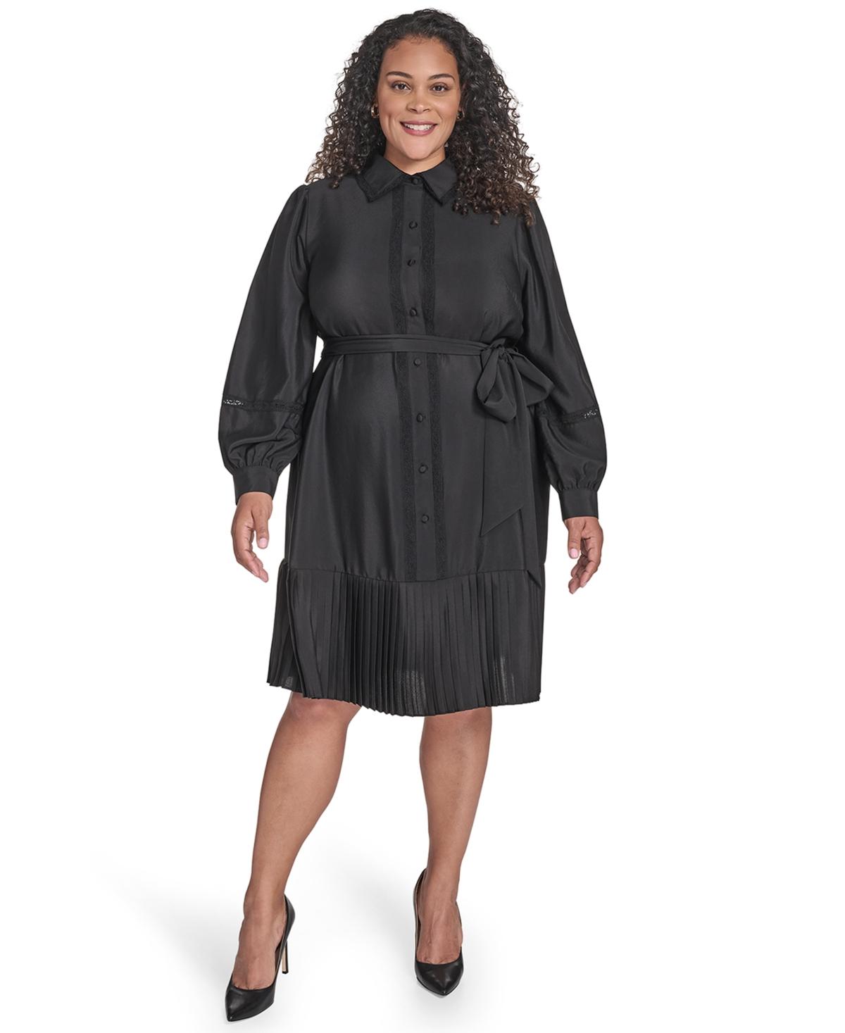Robe Chemisier Eliza J Blanche Avec Ceinture Et Ourlet à œillets - Taille 8, Neuf Sans étiquette, Tissu Mélangé Coton