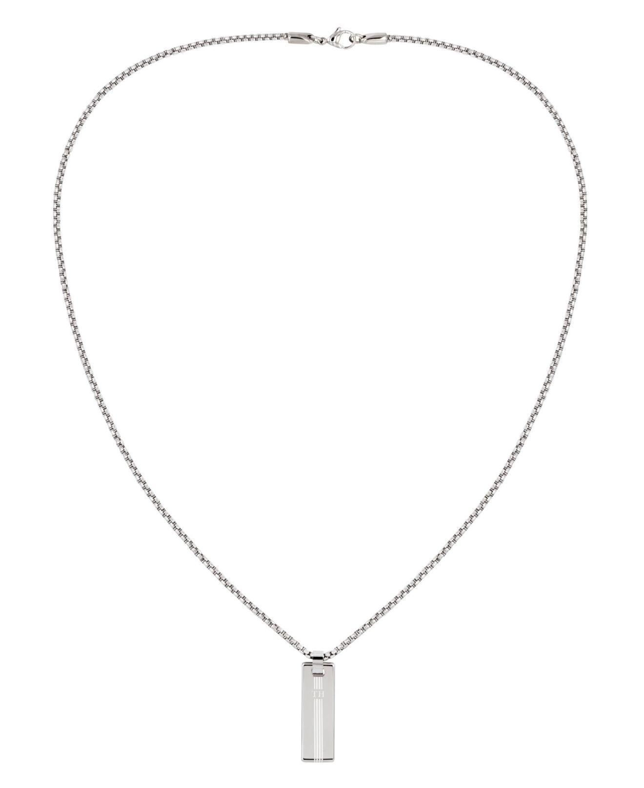Tommy hilfiger silver necklace Clearance