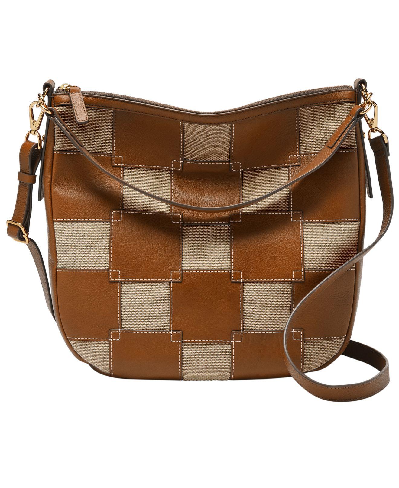 Fossil Jolie Small Leather Hobo Bag in Brown Lyst