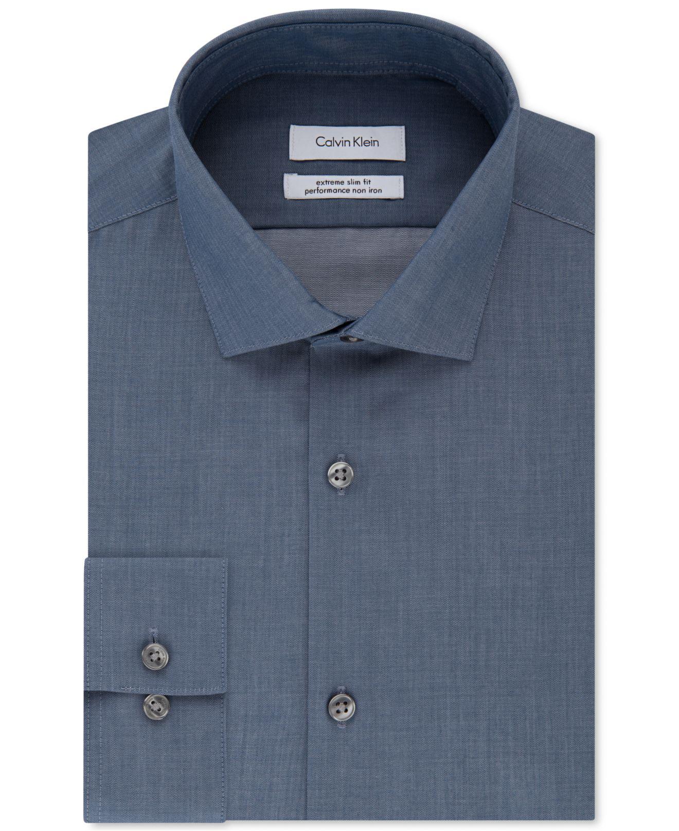 calvin klein slim fit non iron