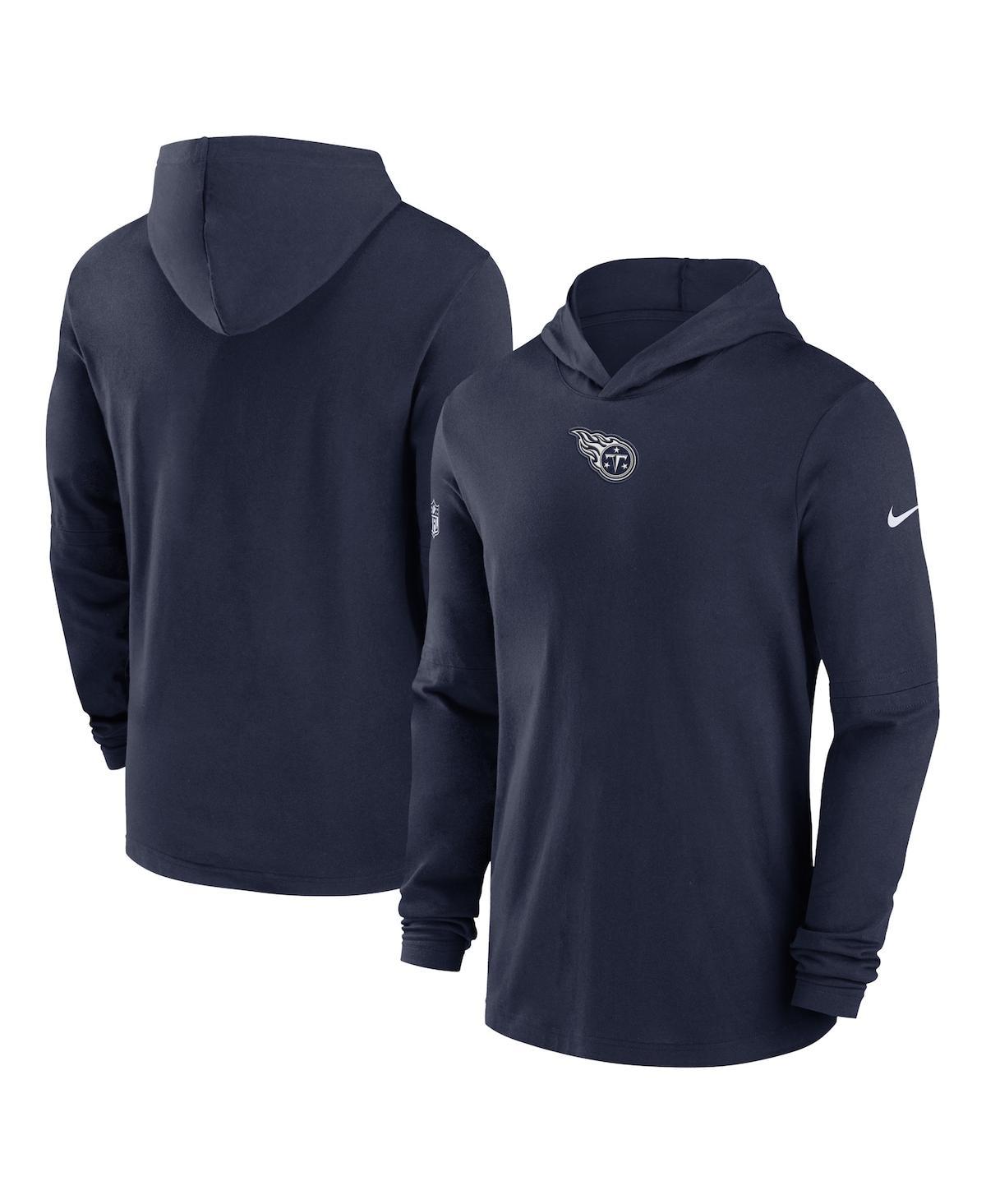 Nike Men's New England Patriots Sideline Velocity Long Sleeve T-Shirt - Navy - L Each