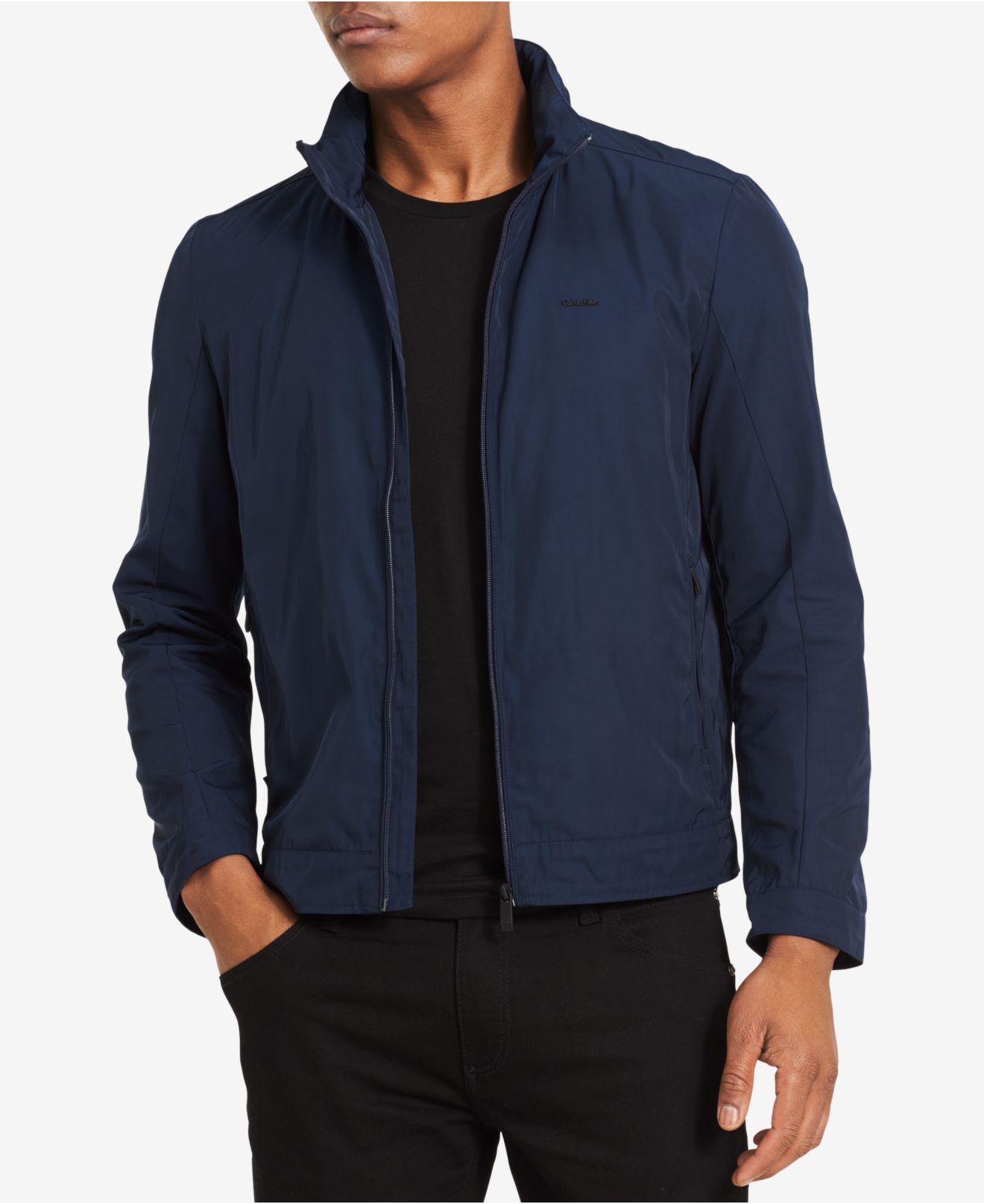 calvin klein navy blue jacket