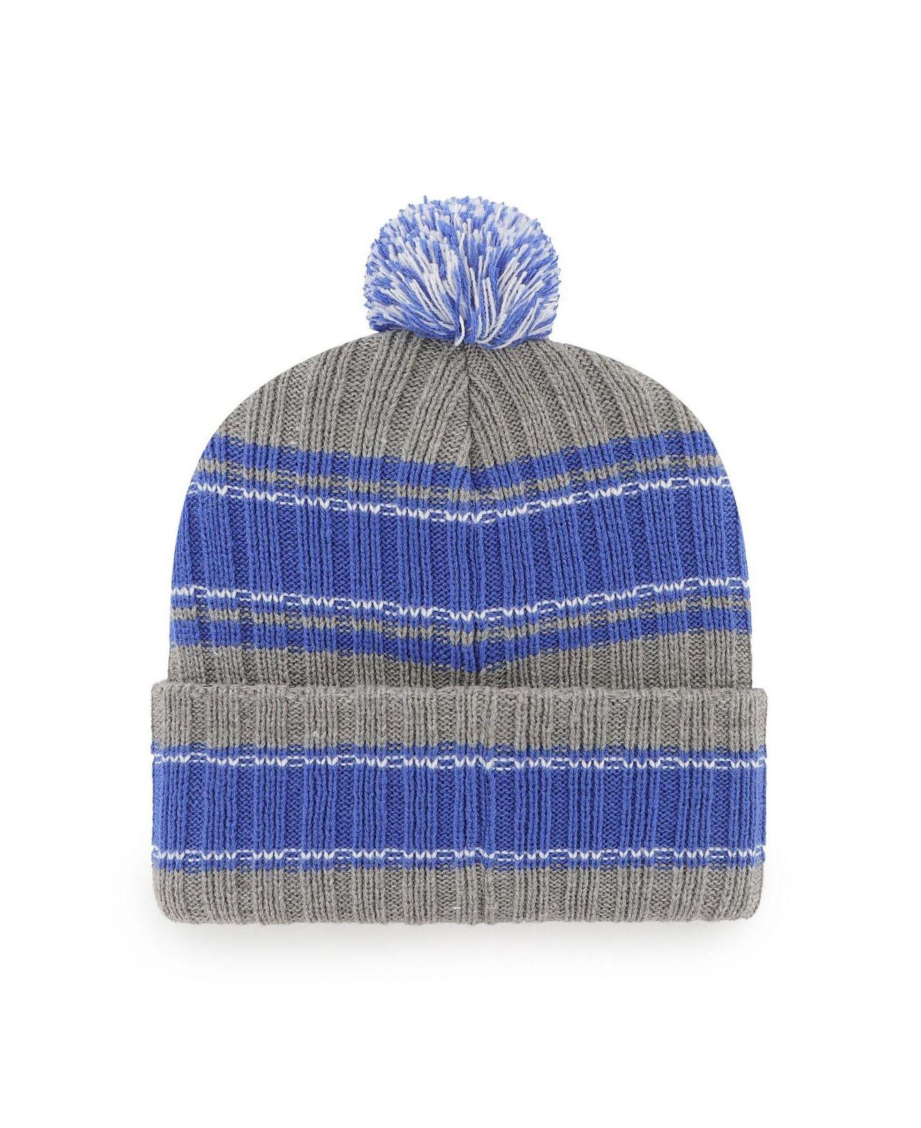 Kansas City Royals '47 Bering Cuffed Knit Hat with Pom - Royal