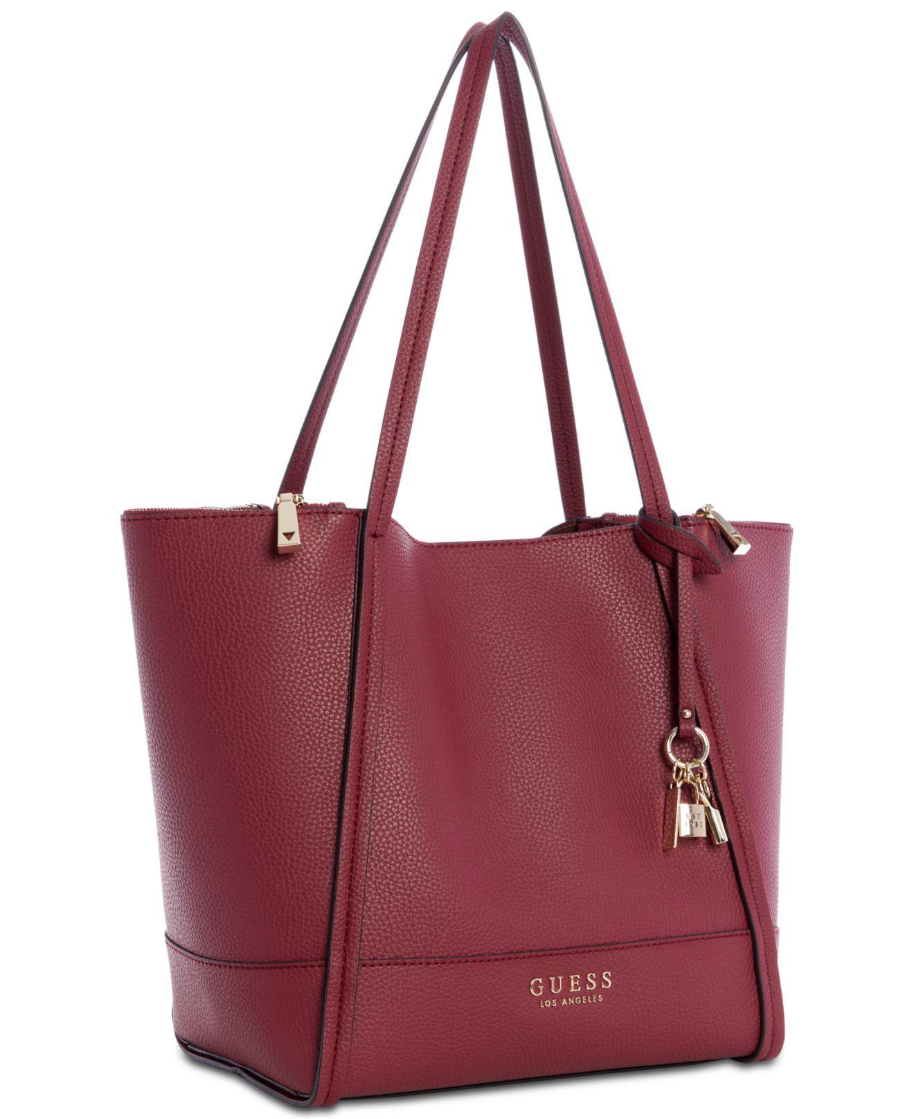 guess burgundy purse