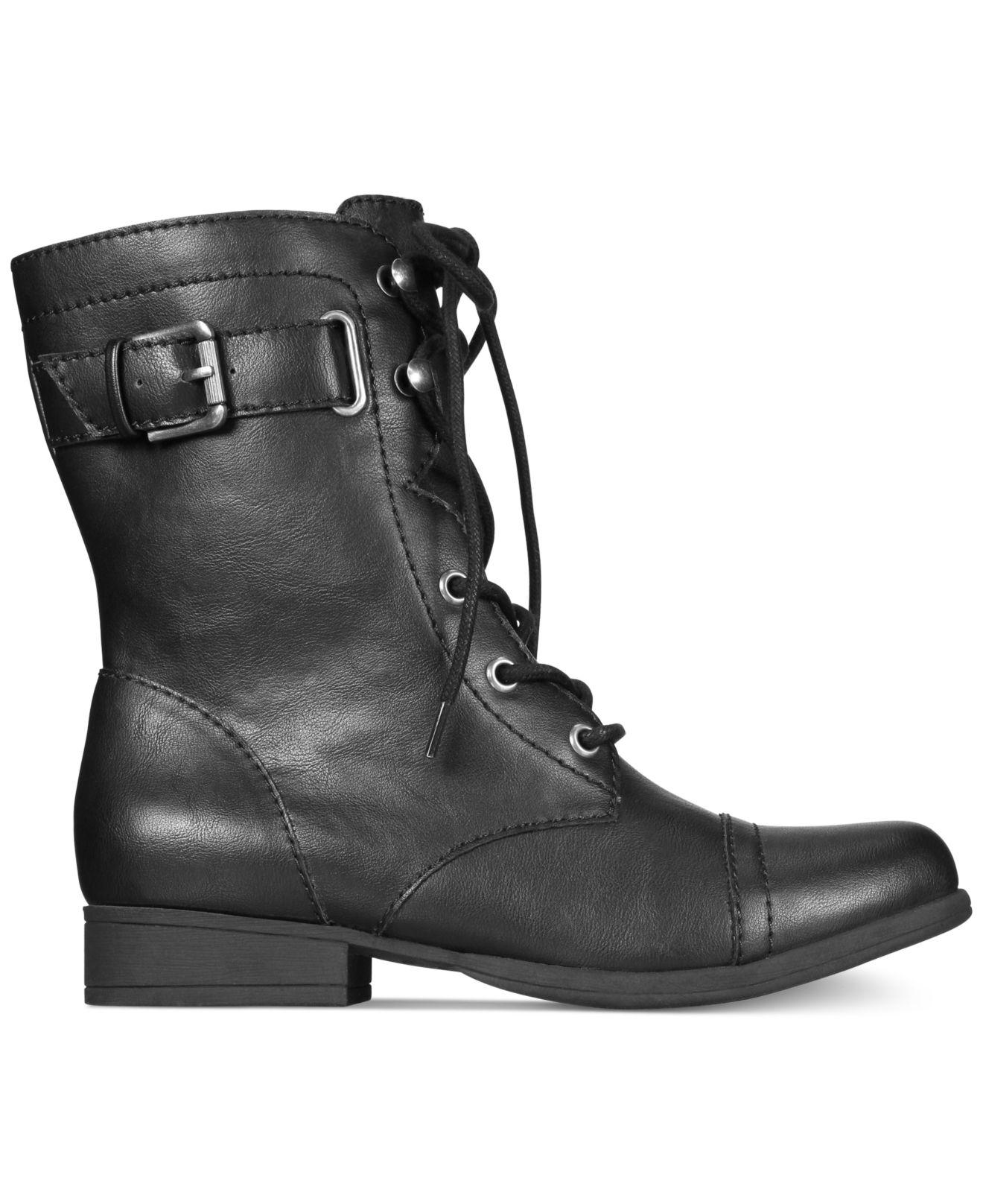 American Rag Fionn Lace-up Combat Boots in Black - Lyst