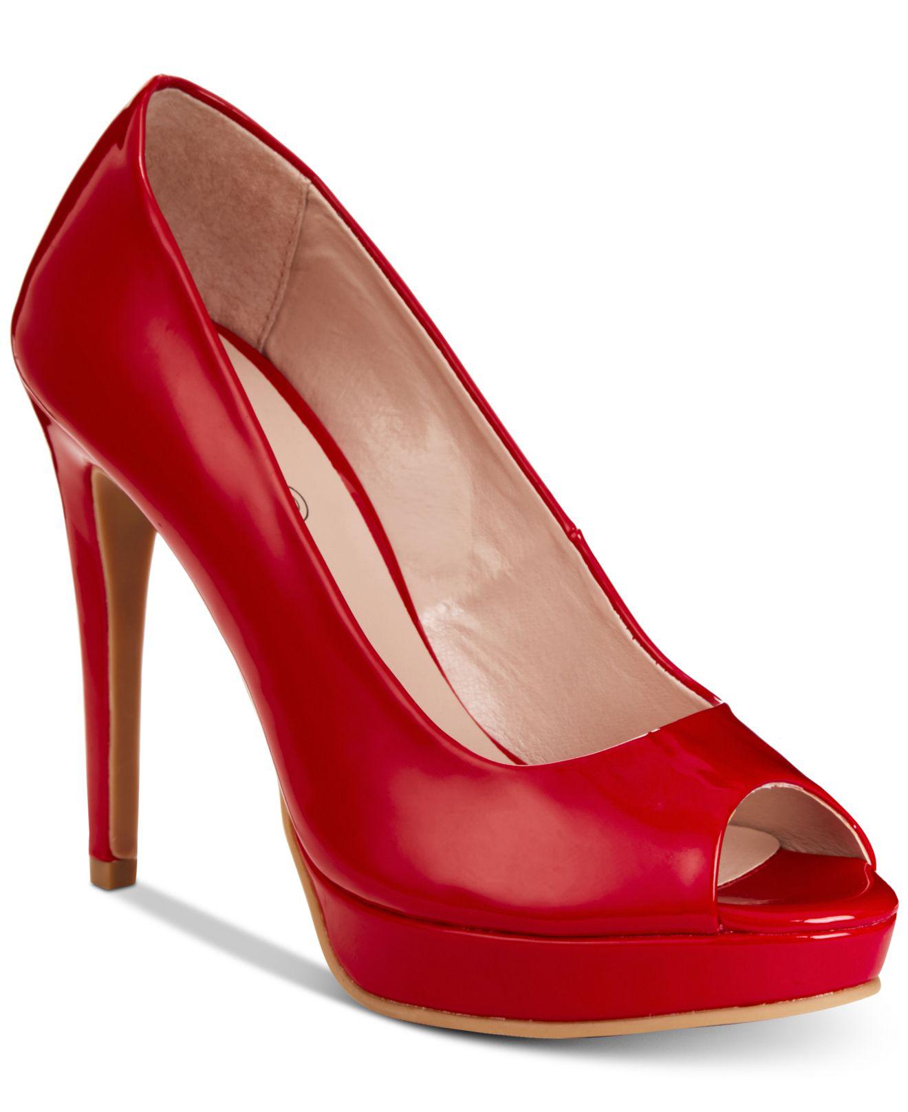 Chinese Laundry Denim Haley Pumps in Red Patent (Red) Lyst Chinese Laundry Denim Haley Pumps in Red Patent (Red) Lyst