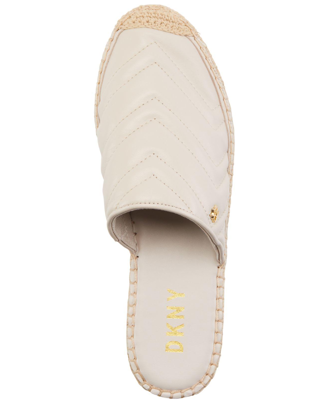 dkny ricki espadrille flatform mules