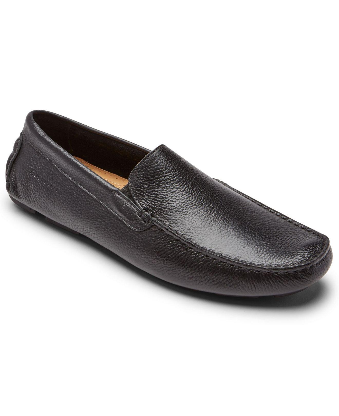 rockport black loafers