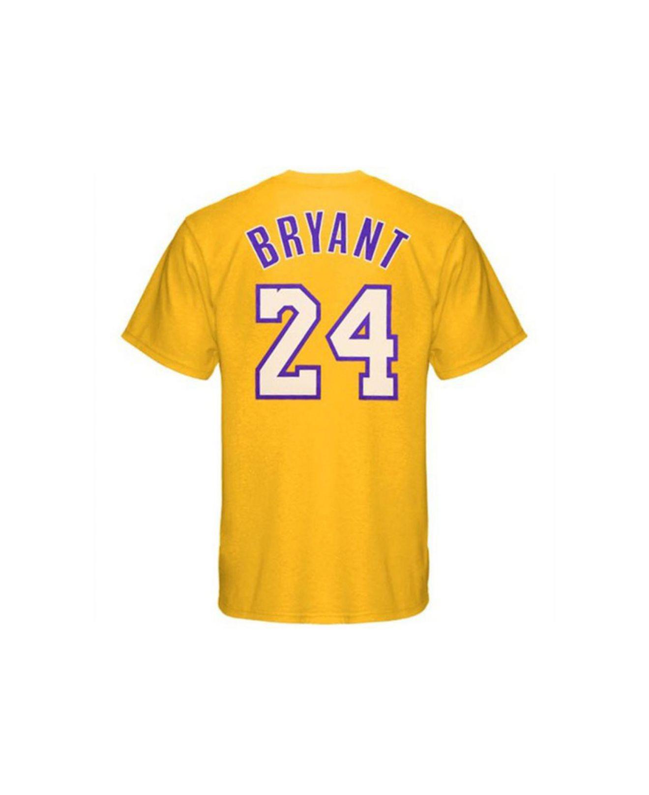 adidas Cotton Men's Los Angeles Lakers Kobe Bryant Player T-shirt ...