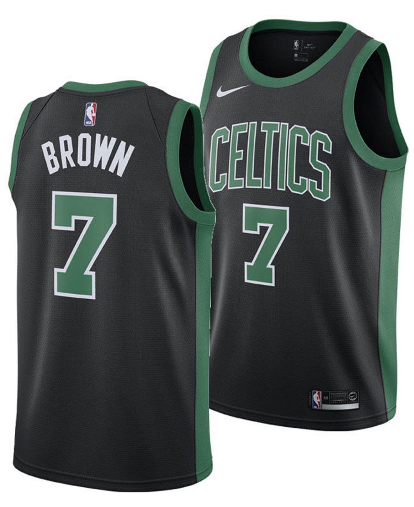 Boston Celtics #7 Jaylen Brown Statement Black Swingman Jersey