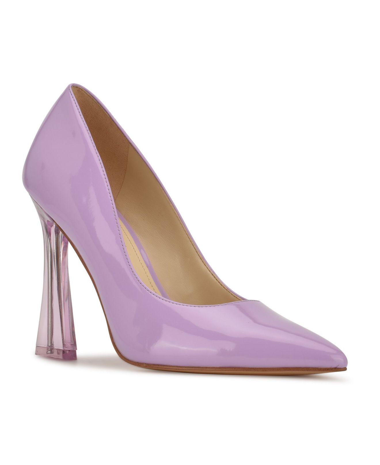 Nine West Trendz Tapered Heel Pointy Toe Dress Pumps in Purple | Lyst