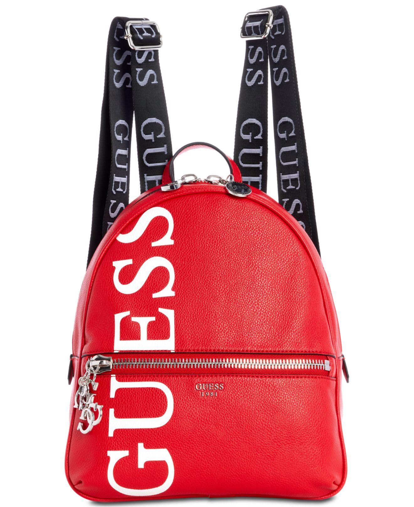 asiático Matar Puntero Guess Urban Chic Logo Backpack in Red | Lyst
