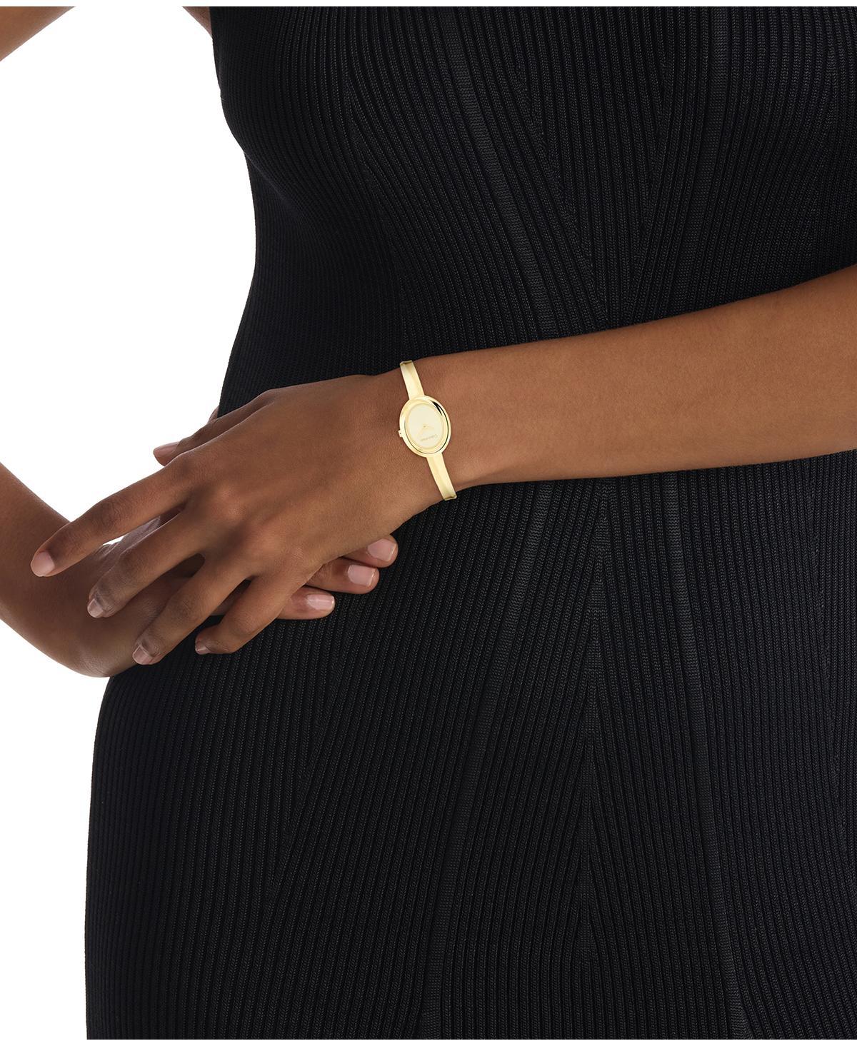 Calvin Klein Twisted Bezel -tone Stainless Steel Bracelet 