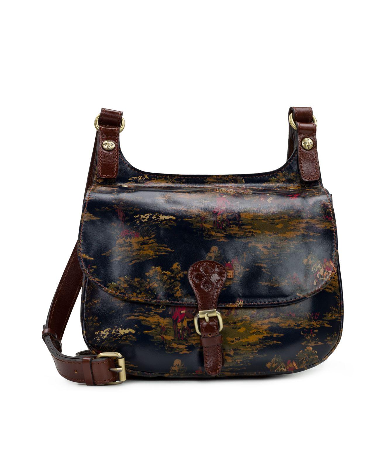 Patricia Nash London Saddle Handbag in Black Lyst