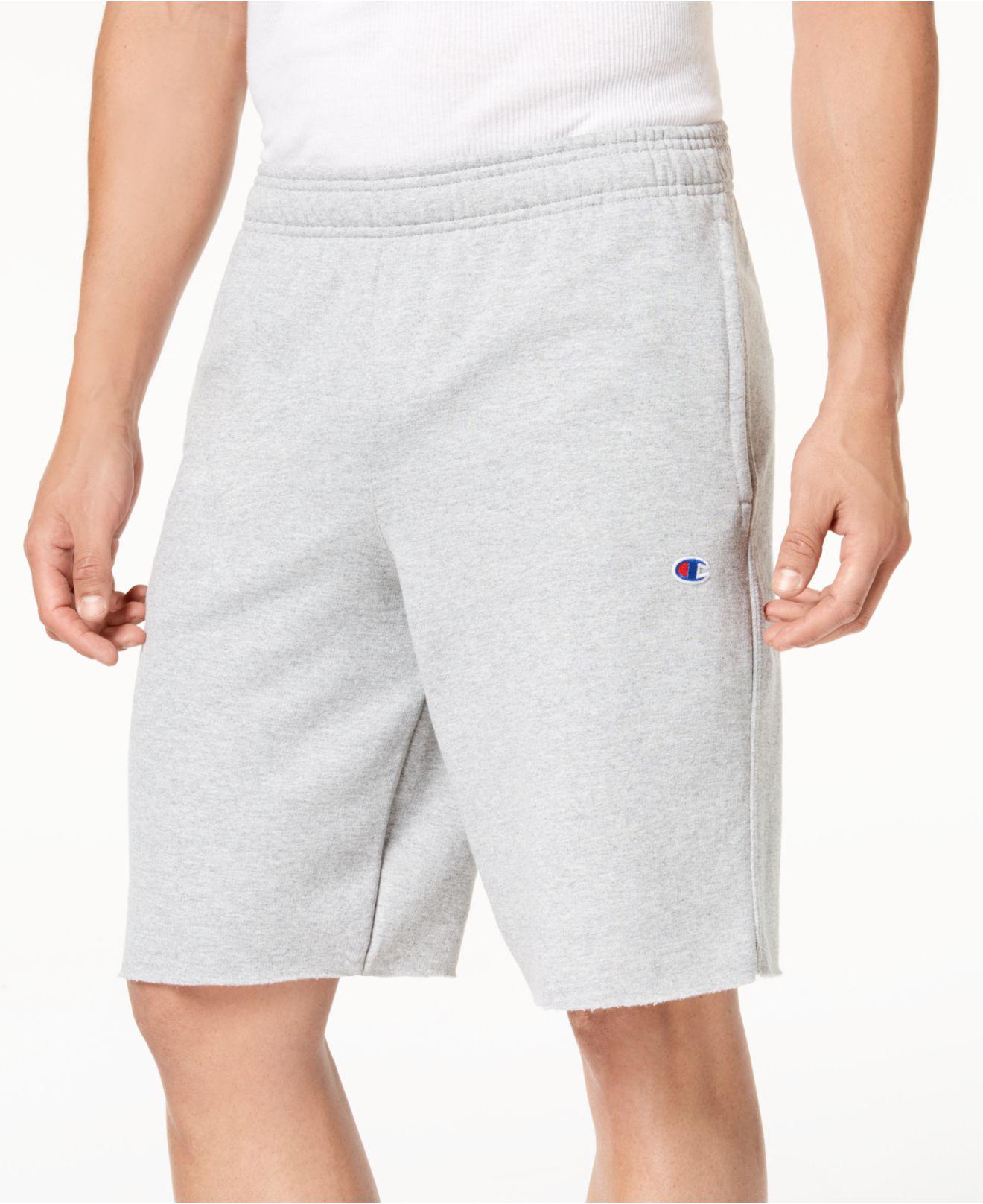 gray fleece shorts