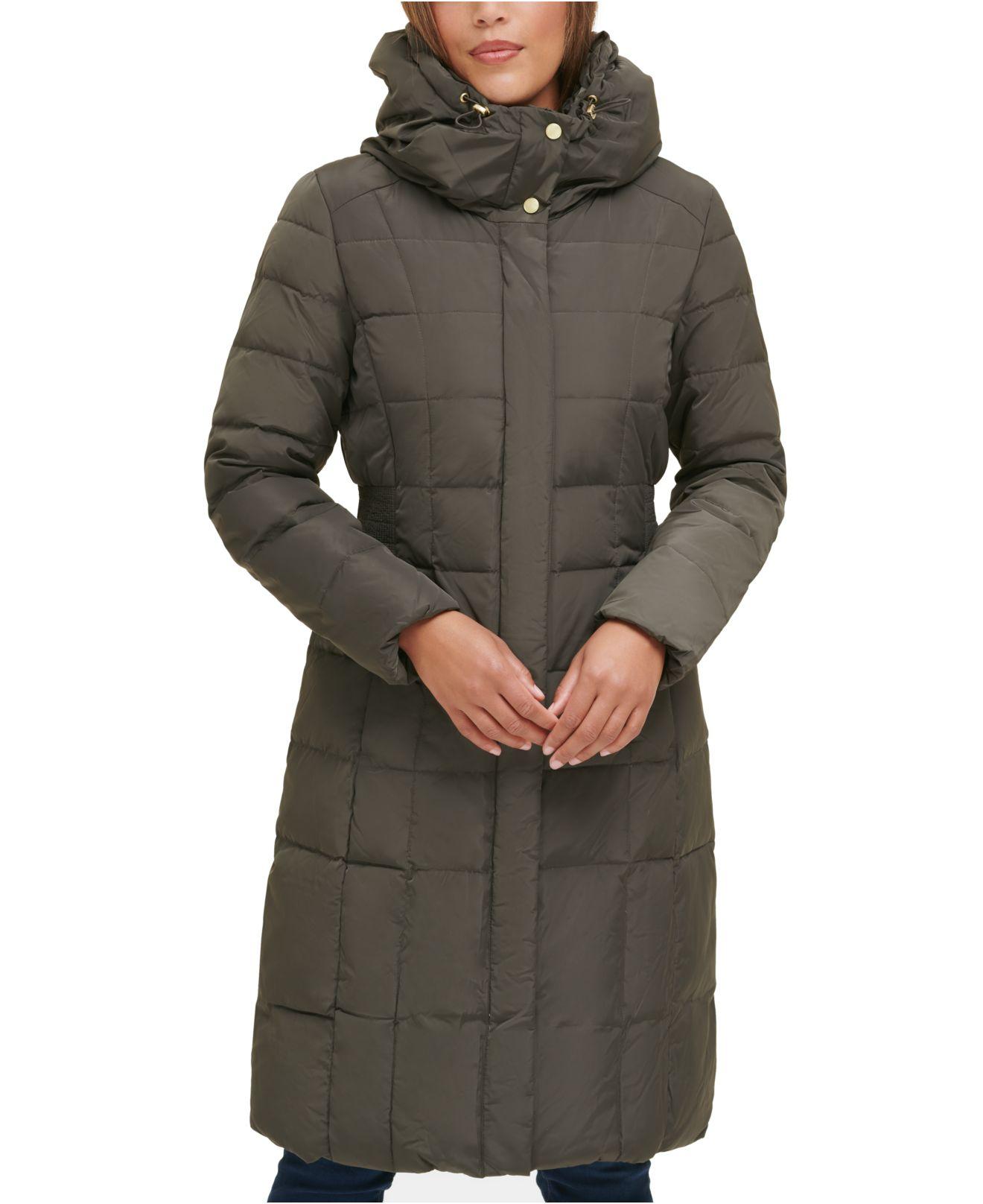 cole haan long down jacket