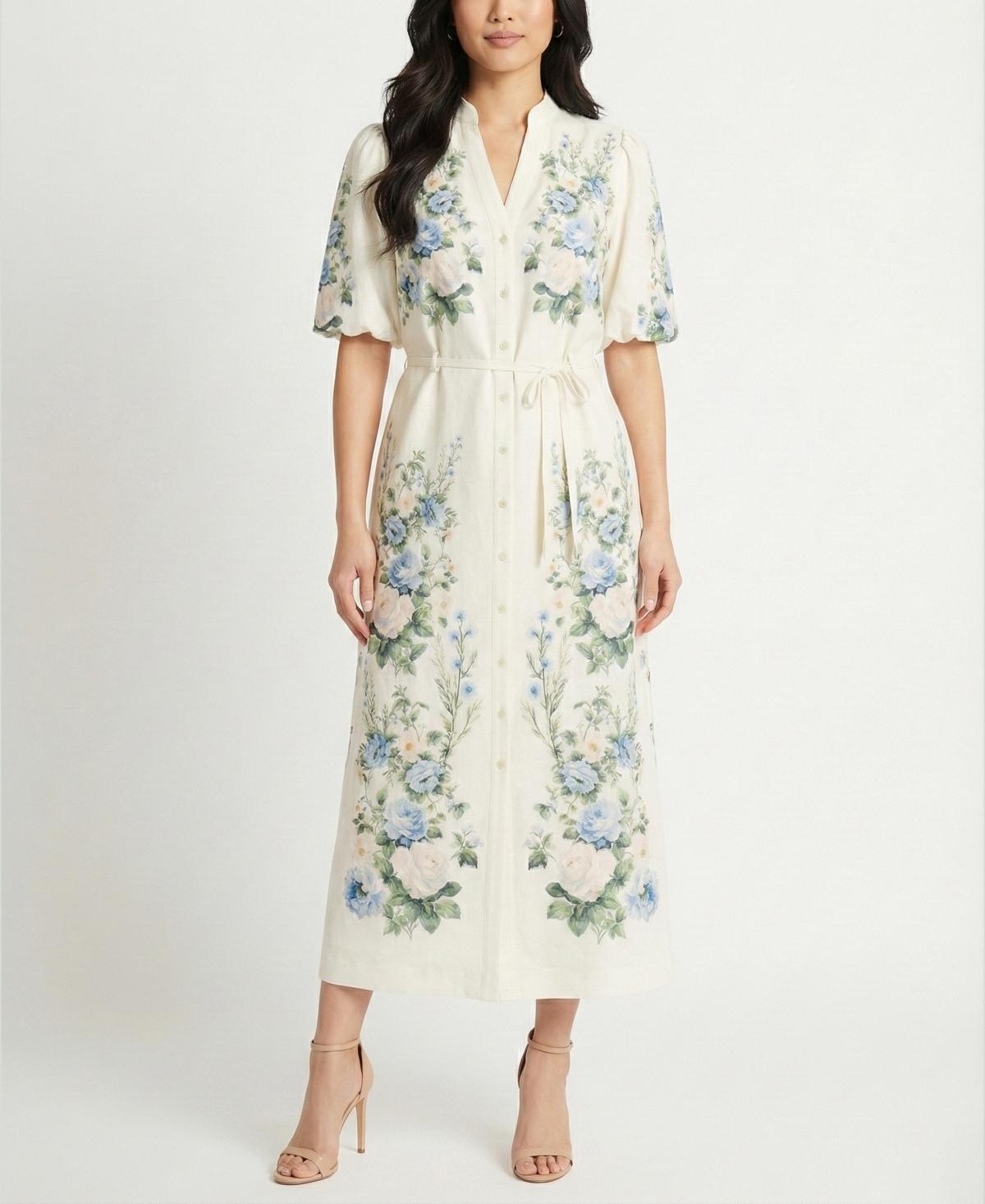 white christmas dresses Tamsin Navy Floral Embroidered Midi Dress with Tiered Skirt – Frock and  Frill