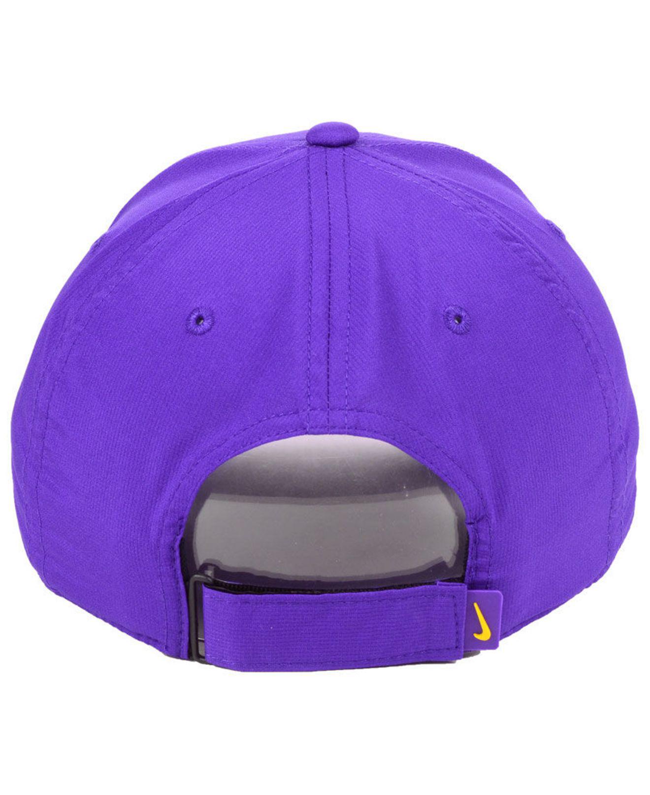 Nike Lsu Tigers Dri-fit Adjustable Cap in Purple for Men | Lyst