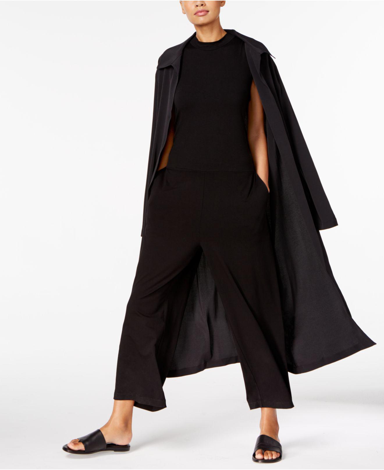 eileen fisher mock neck jumpsuit