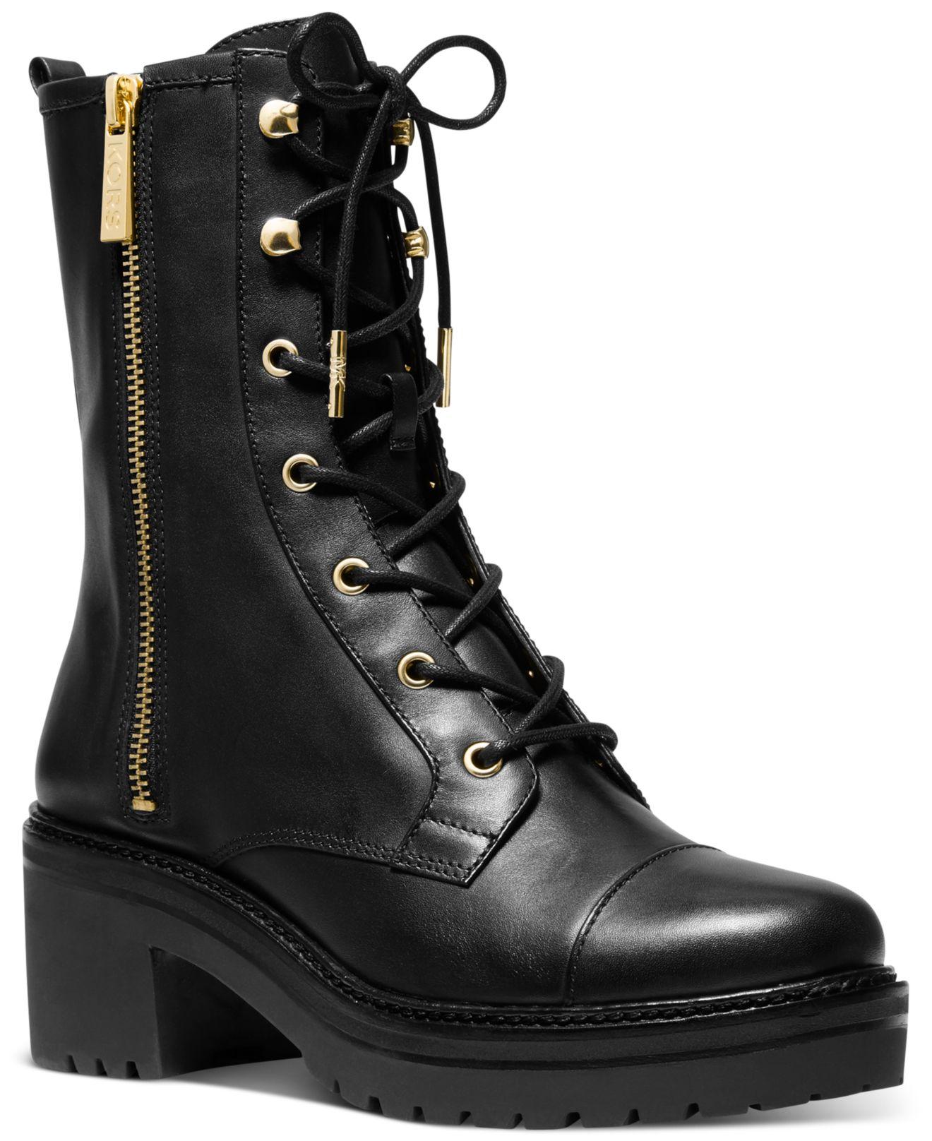 Michael kors anaka leather combat boot Clearance