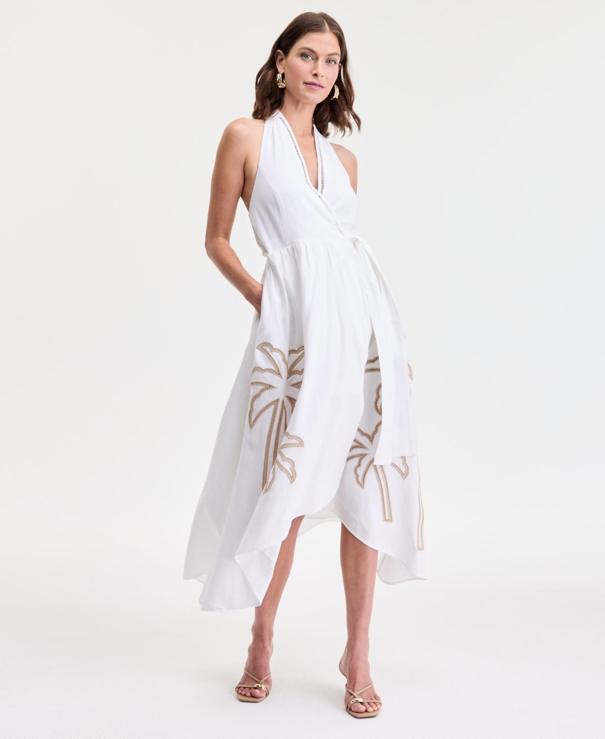 INC International Concepts Palm Eyelet Halter Dress in White | Lyst INC International Concepts Palm Eyelet Halter Dress in White | Lyst