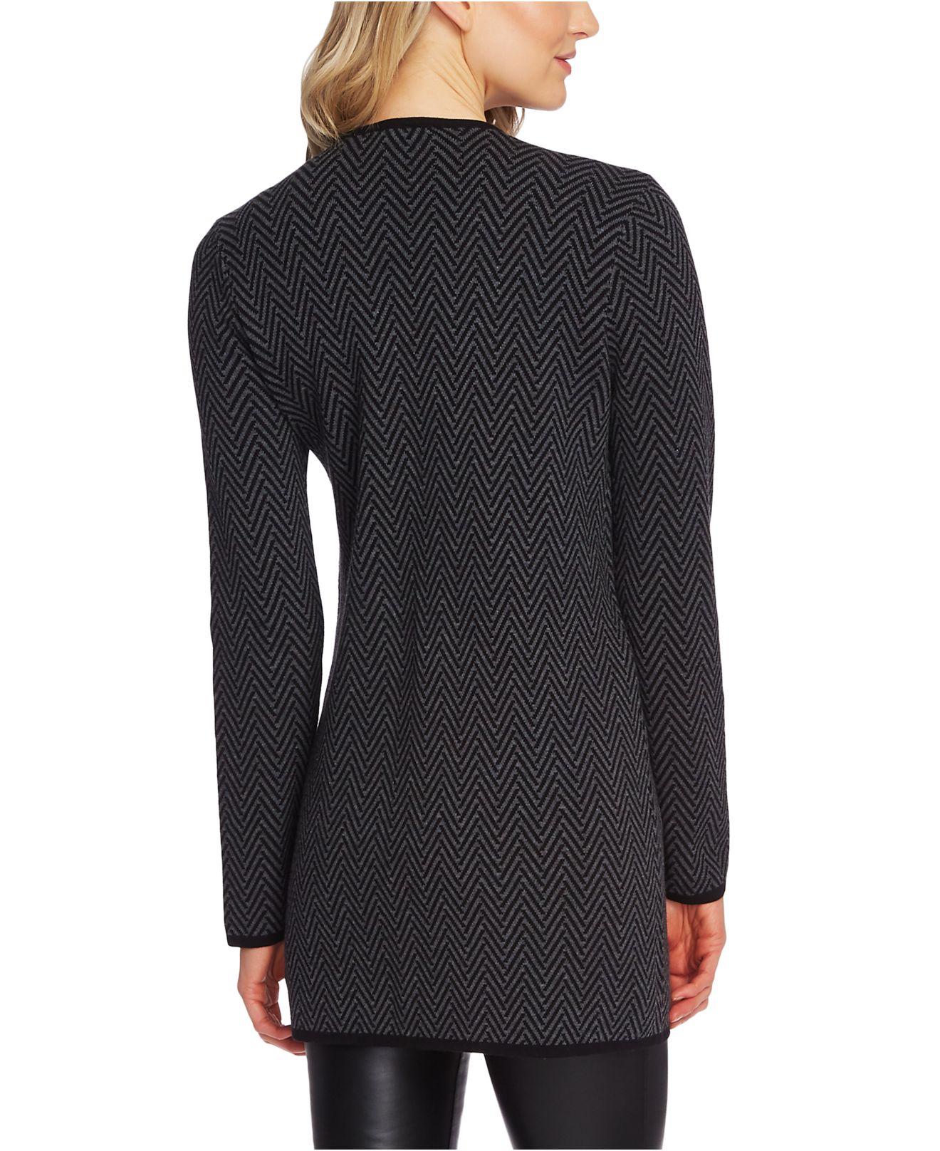 herringbone cardigan vince camuto