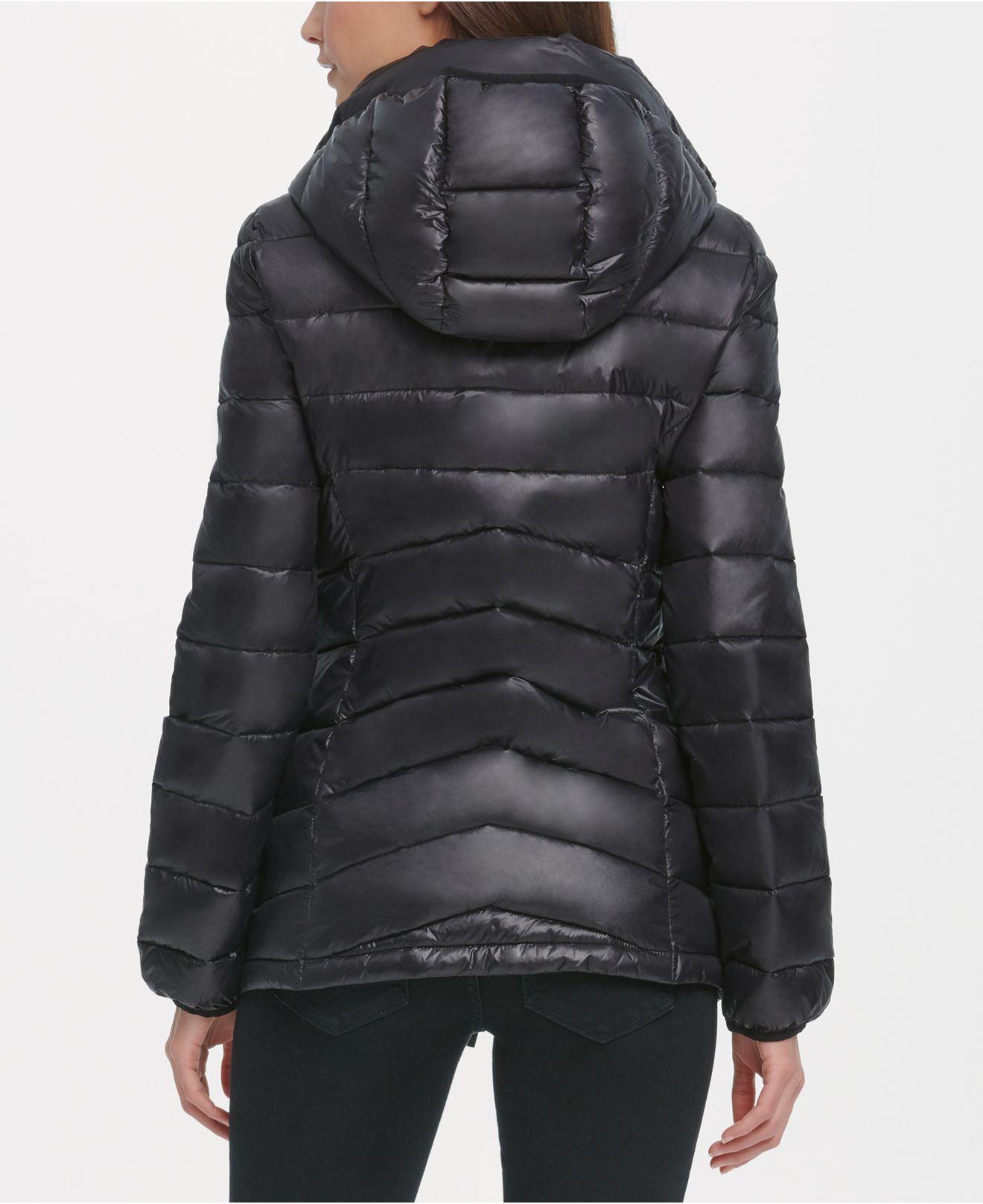 DKNY Womens Soft Outerwear Puffer Comfortable Jacket Down Alternative Coat, Rosewood, X-Small US