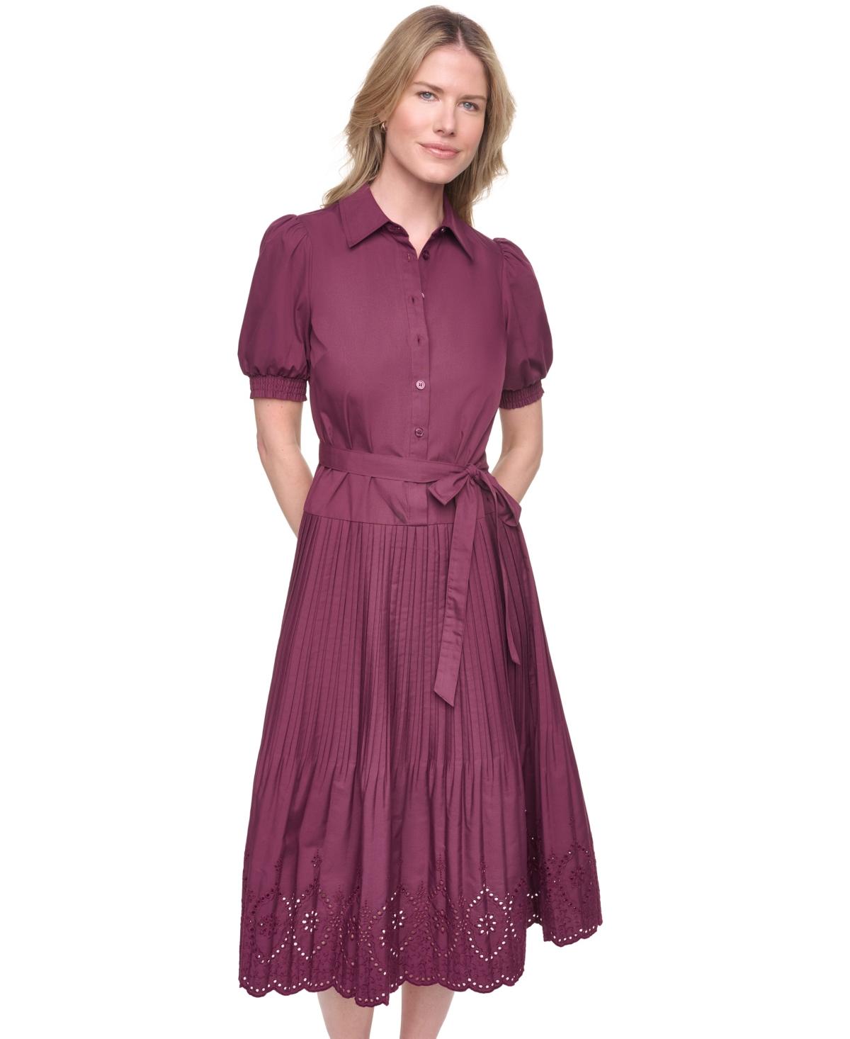 jessica howard shirt dress Jessica Howard Women's Collared V-Neck Shirt Dress