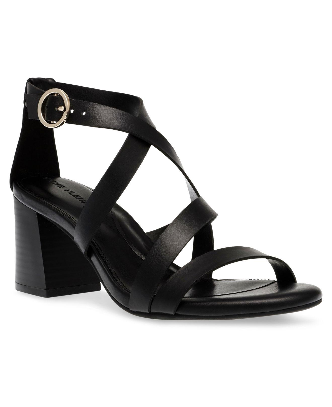Anne Klein Rowen Dress Sandal in Black | Lyst