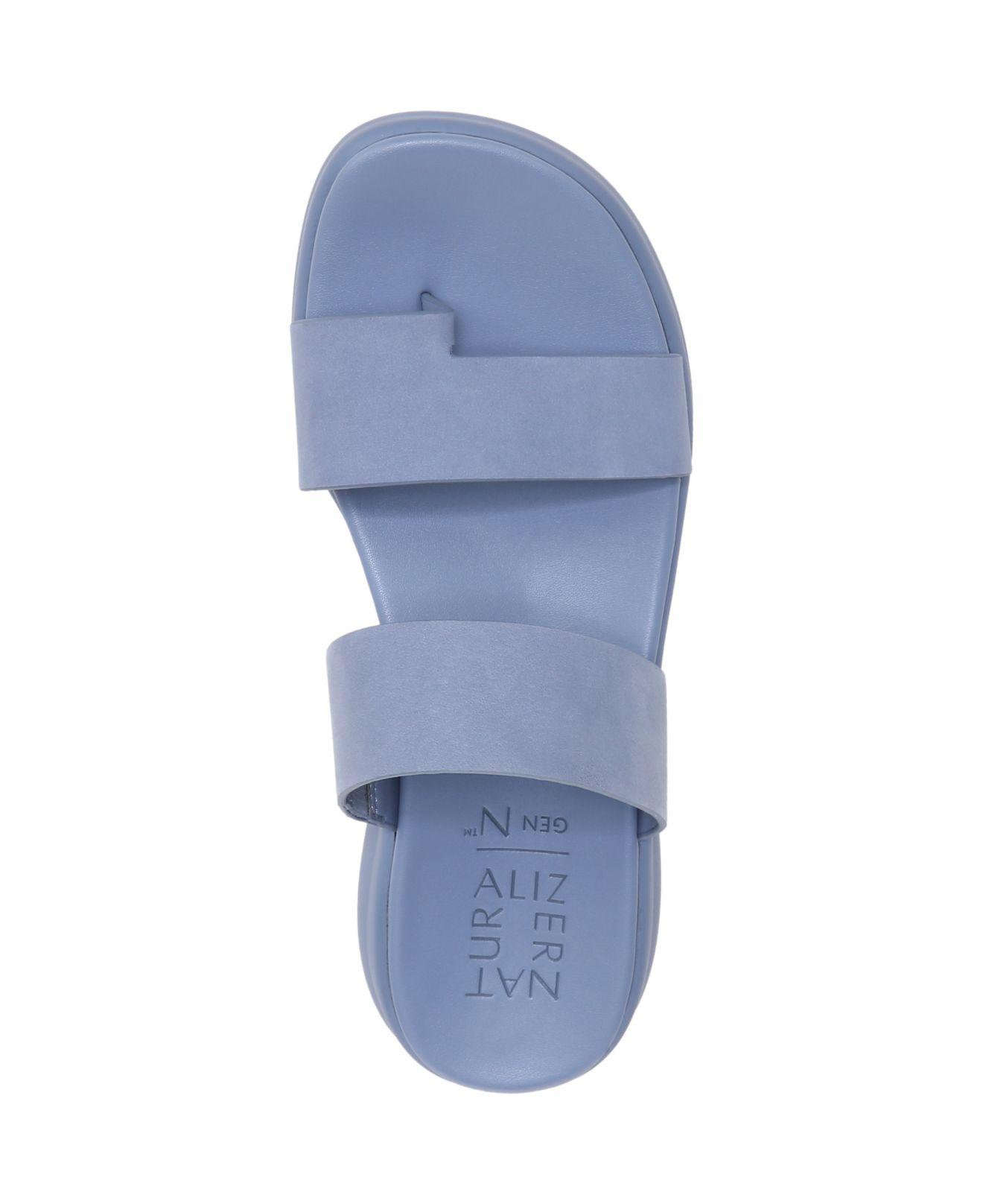 Naturalizer Genn-drift 2 Slide Sandals in Blue | Lyst
