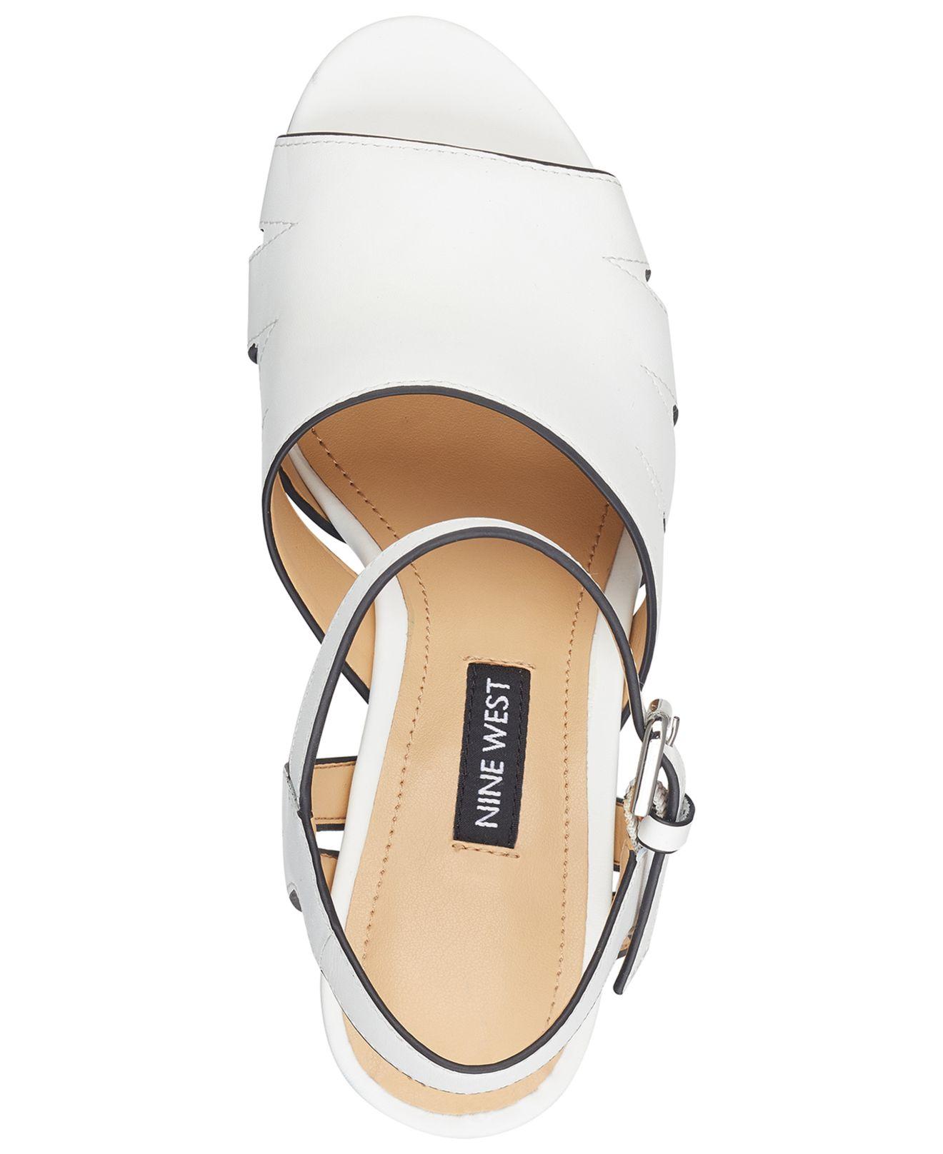 nine west delilah platform sandals