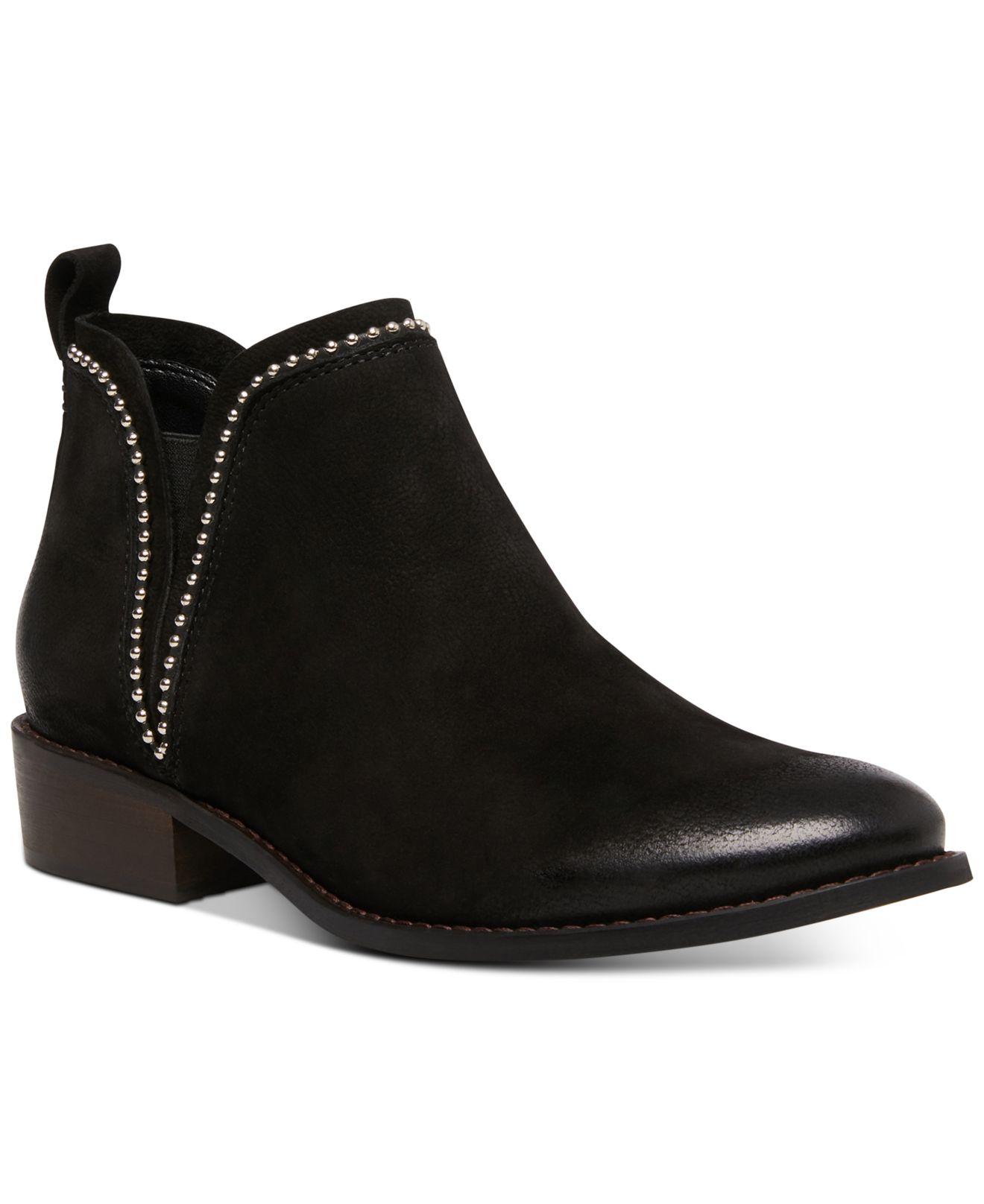 steve madden expert black booties