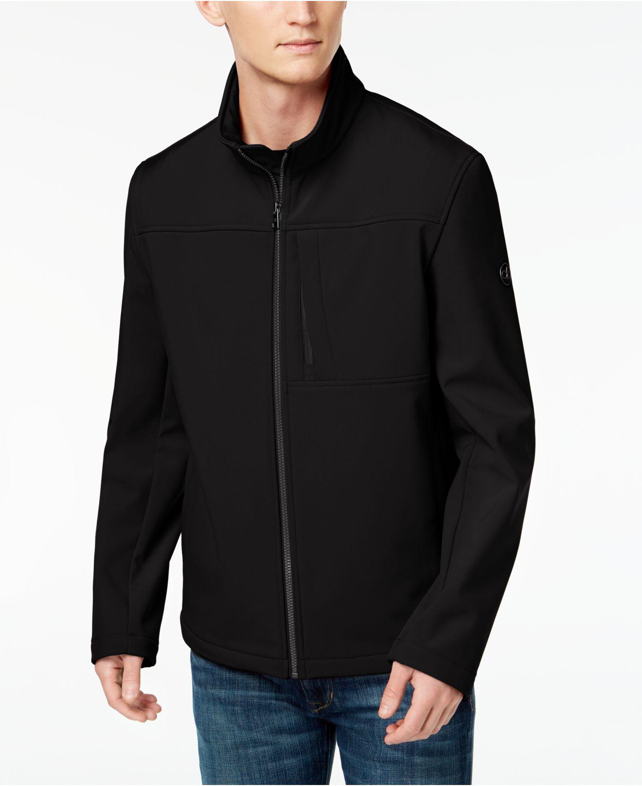 Download Calvin Klein Rubber Soft Shell 4-way Stretch Jacket in ...