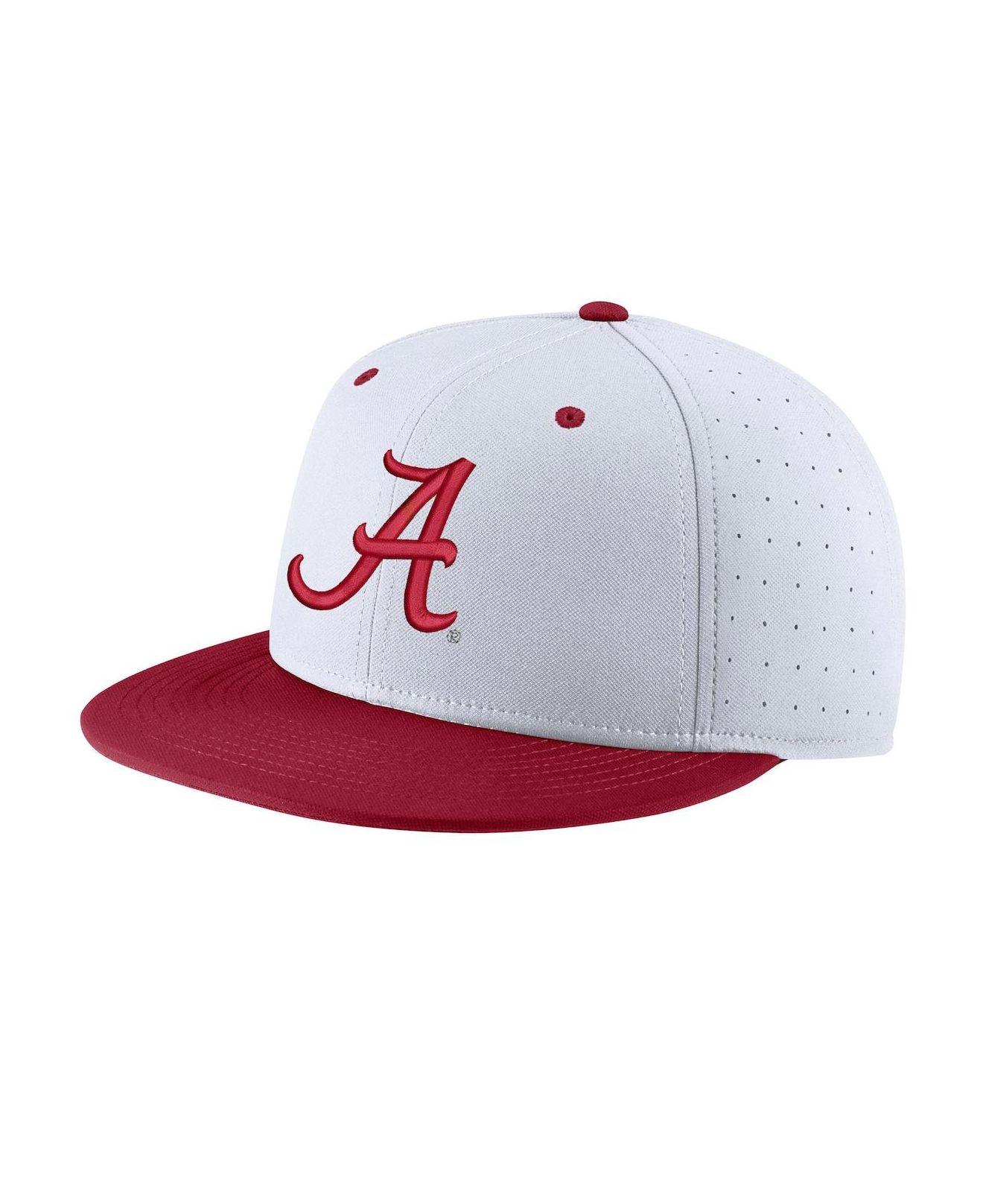 Nike White Alabama Crimson Tide Aero True Baseball Performance Fitted Hat in Red for Men Lyst