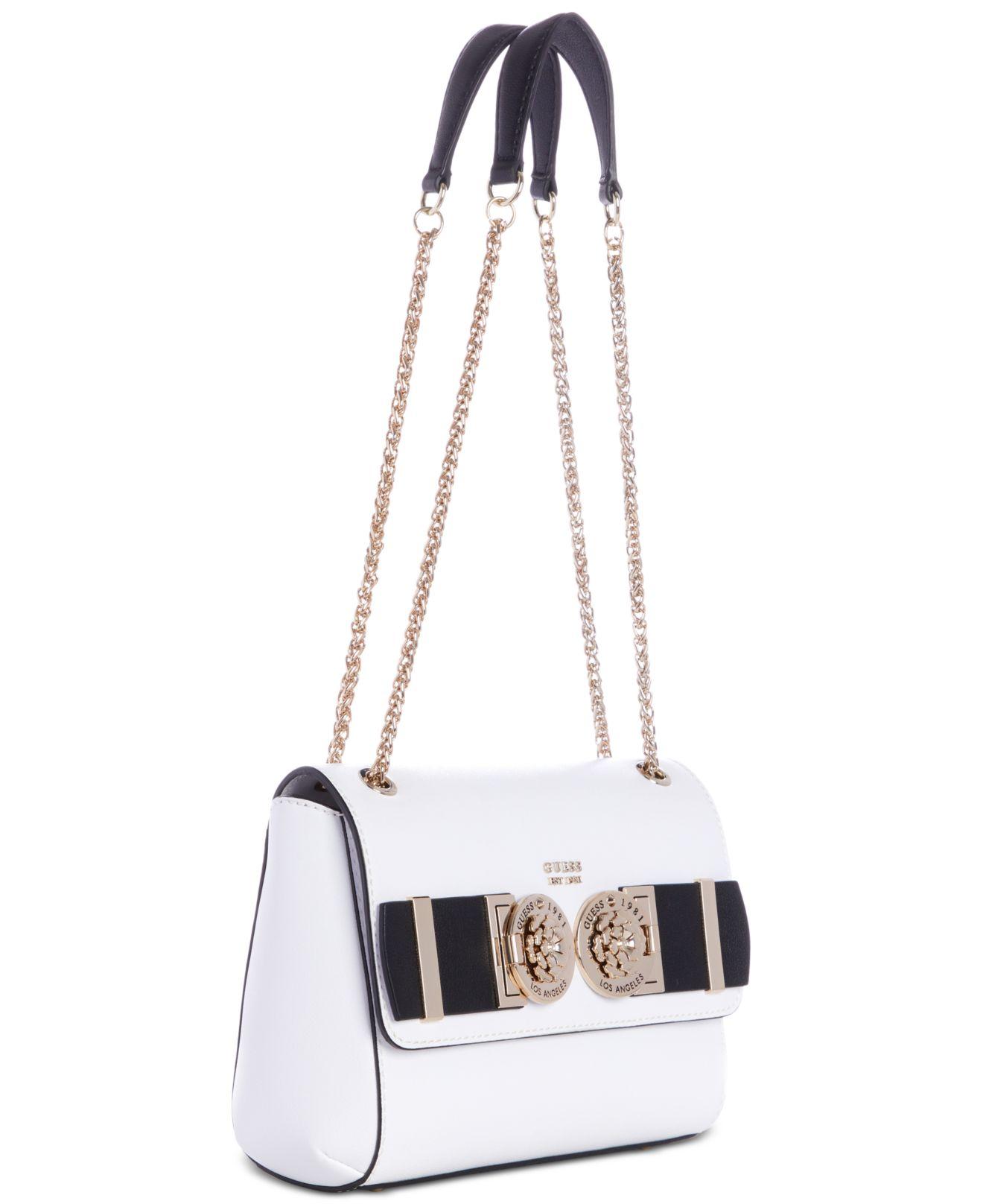 Guess Carina Crossbody in White - Lyst