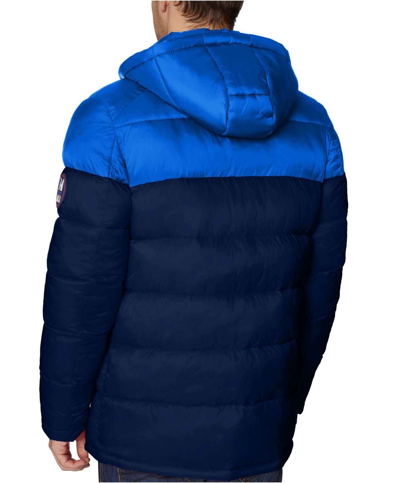 Nautica Synthetic Puffer Jacket in Dark Navy (Blue) for Men Lyst