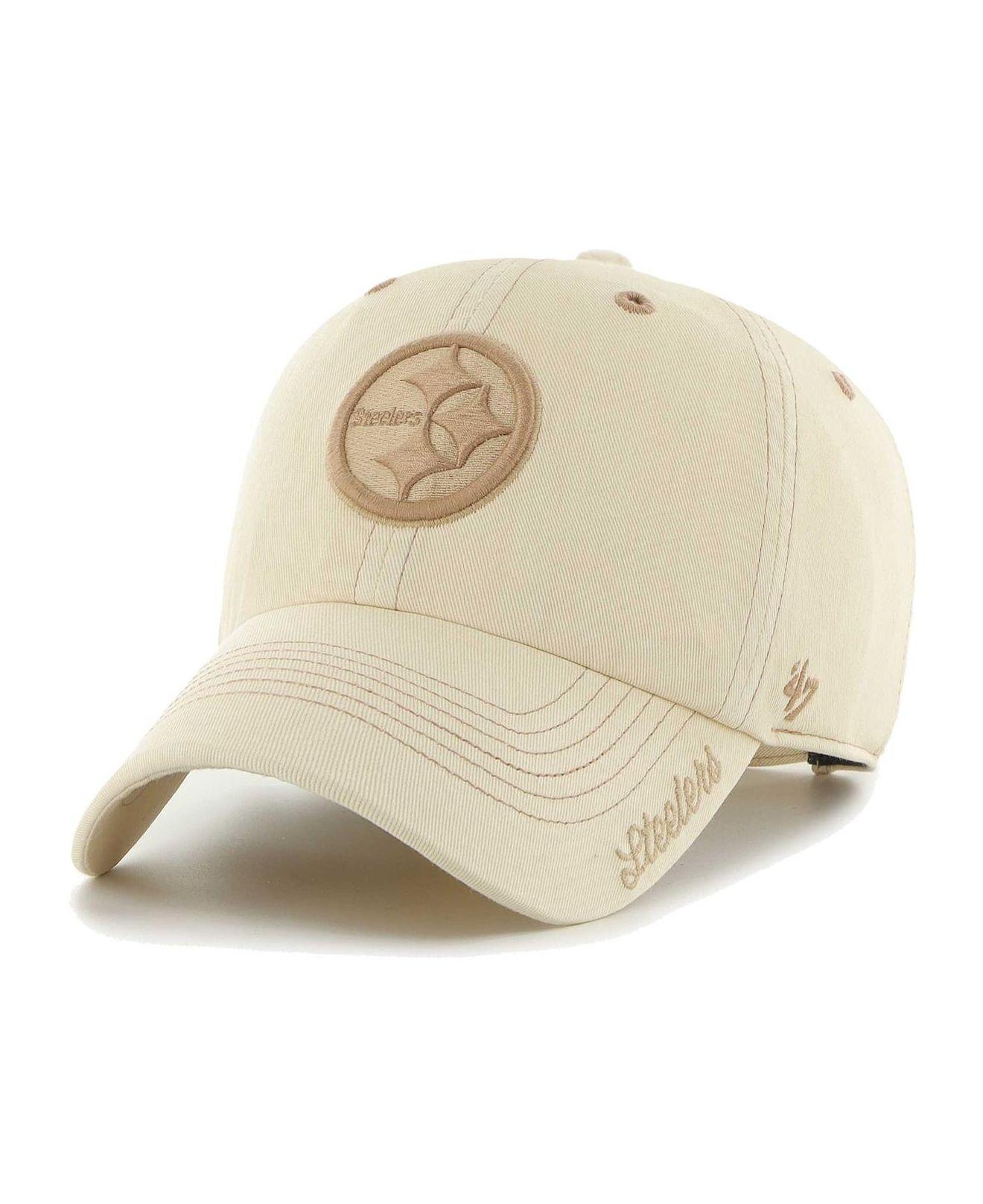 Women's '47 Tan Pittsburgh Steelers Rosette Clean Up Adjustable Hat